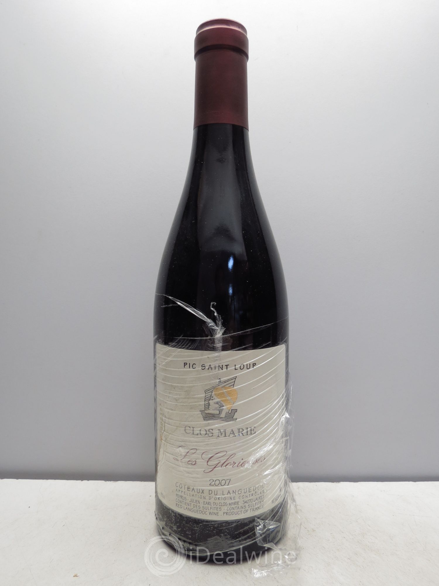 Pic Saint-Loup Clos Marie Les Glorieuses Christophe Peyrus et Françoise Julien 2007 - Lot de 1 bouteille - 0