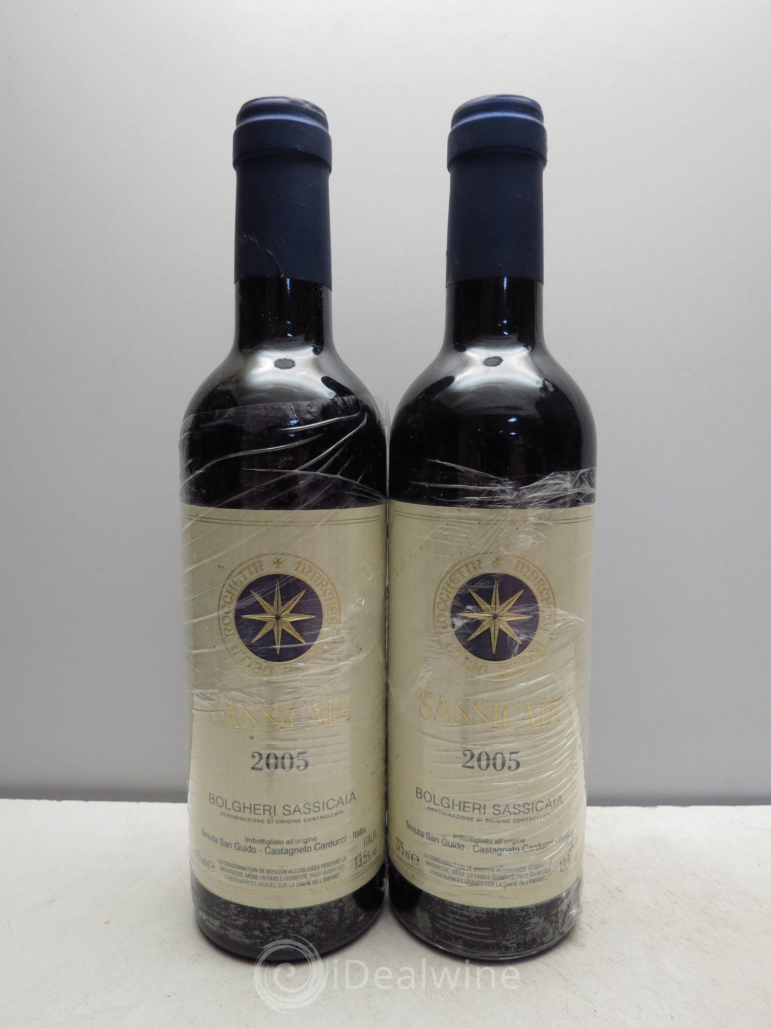 Bolgheri DOC Sassicaia Tenuta San Guido 2005 - Lot de 2 demi bouteilles - 0