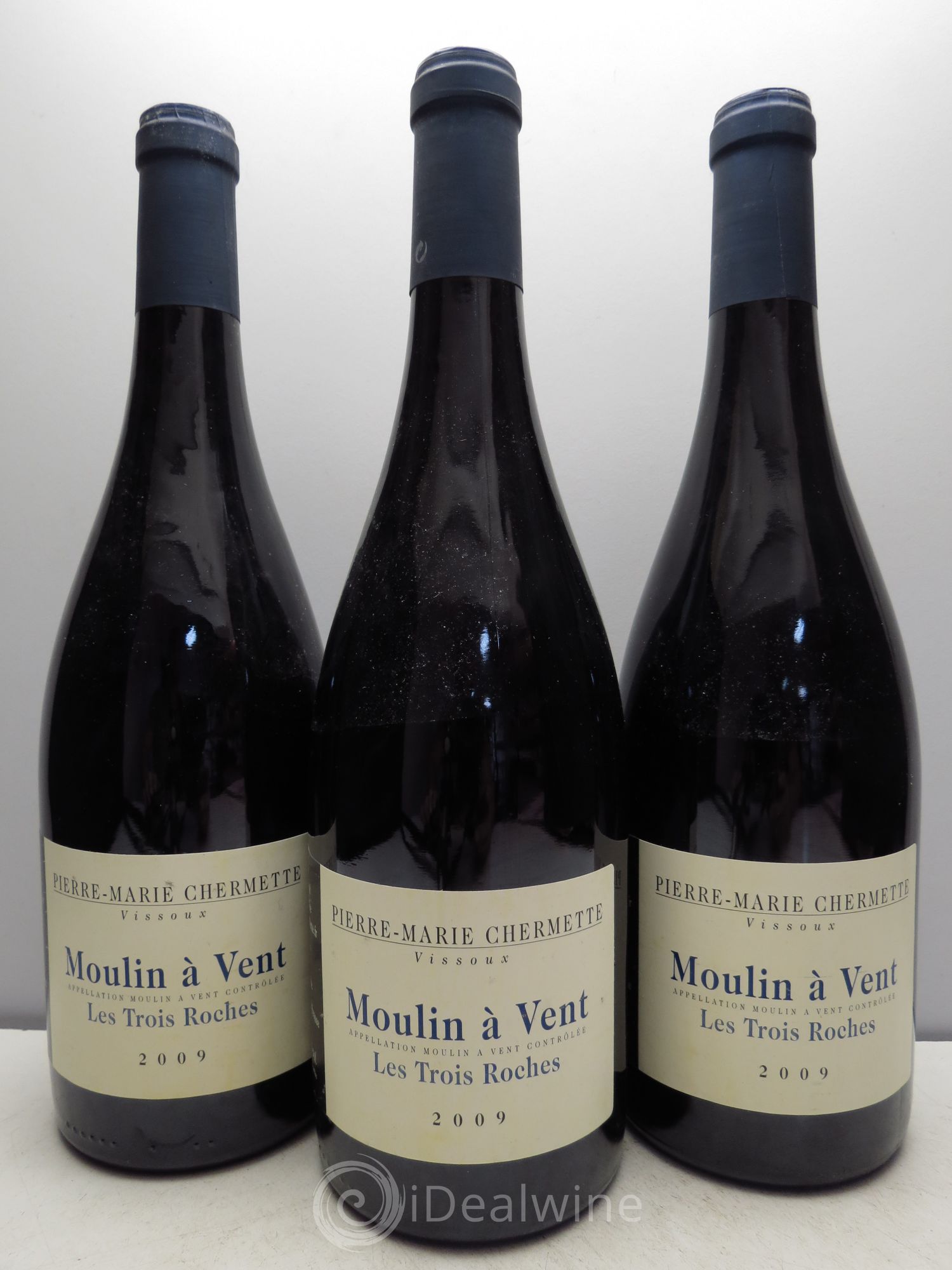 Moulin-à-Vent Les Trois Roches 2009 - Lot de 3 bouteilles - 0