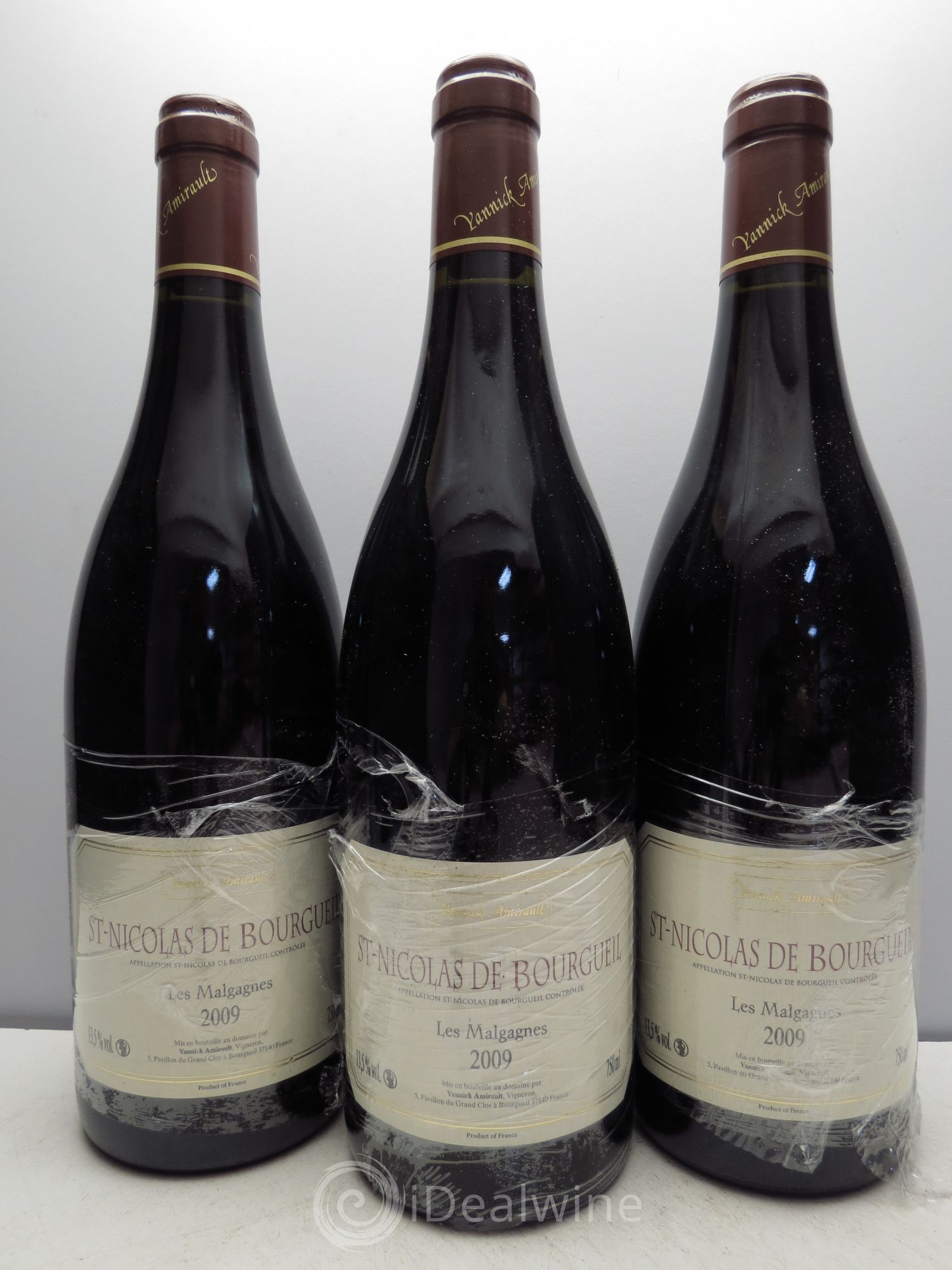 Saint-Nicolas de Bourgueil La Source Yannick Amirault (Domaine) Les Malgagnes 2009 - Lot de 3 bouteilles - 0