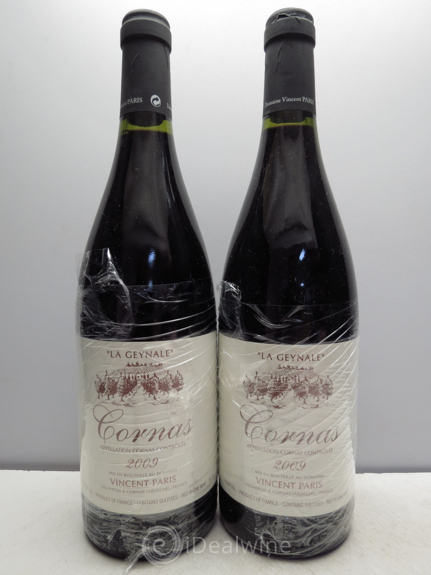 Cornas Domaine Vincent Paris La Geynale 2009 - Posten von 2 Flaschen - 0