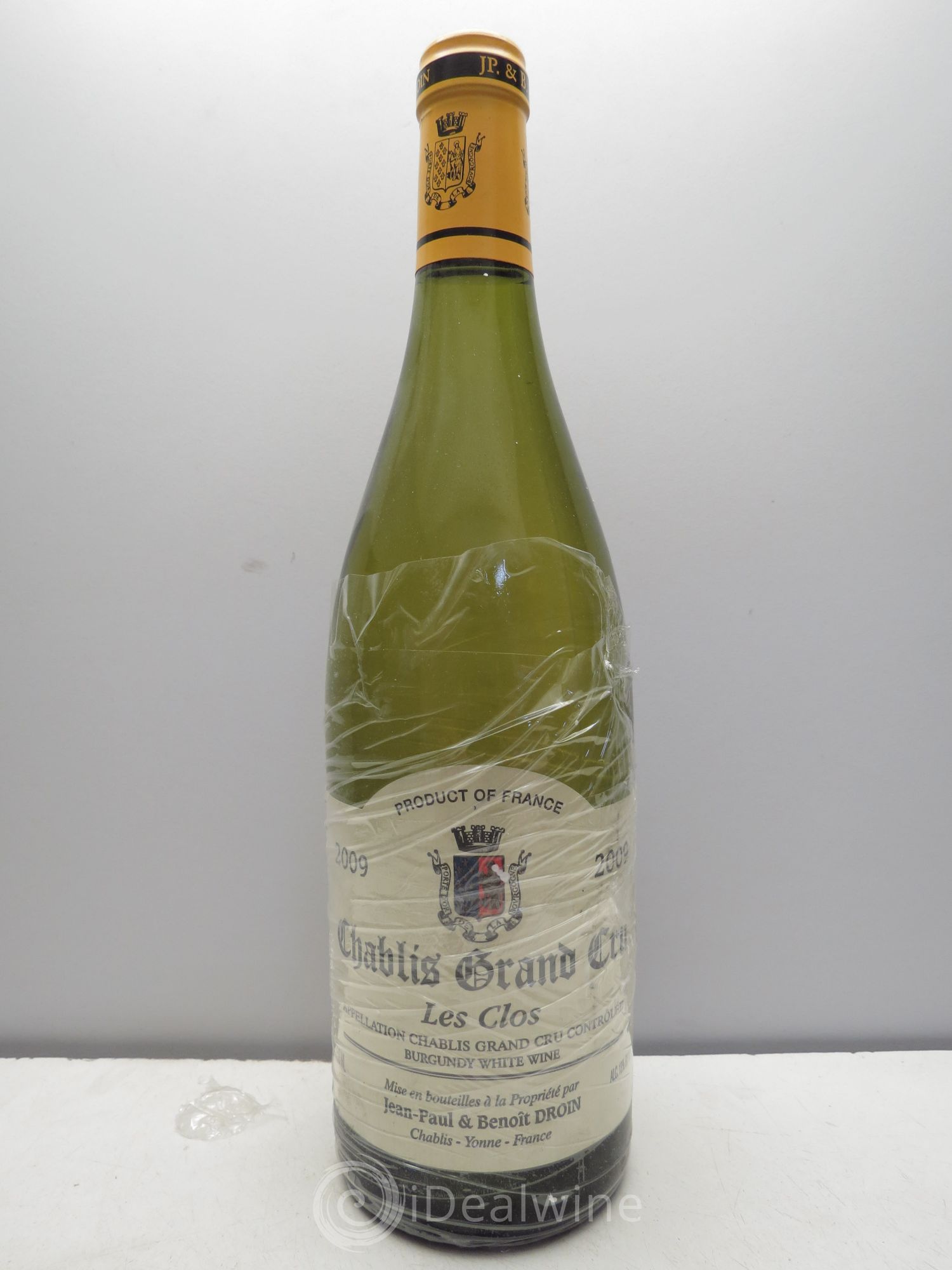 Chablis Grand Cru Les Clos Jean-Paul & Benoît Droin (Domaine) 2009 - Lot de 1 bouteille - 0