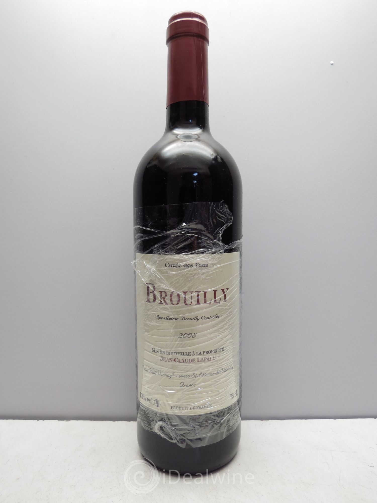 Brouilly Jean-Claude Lapalu Cuvée des Fous 2008 - Posten von 1 Flasche - 0