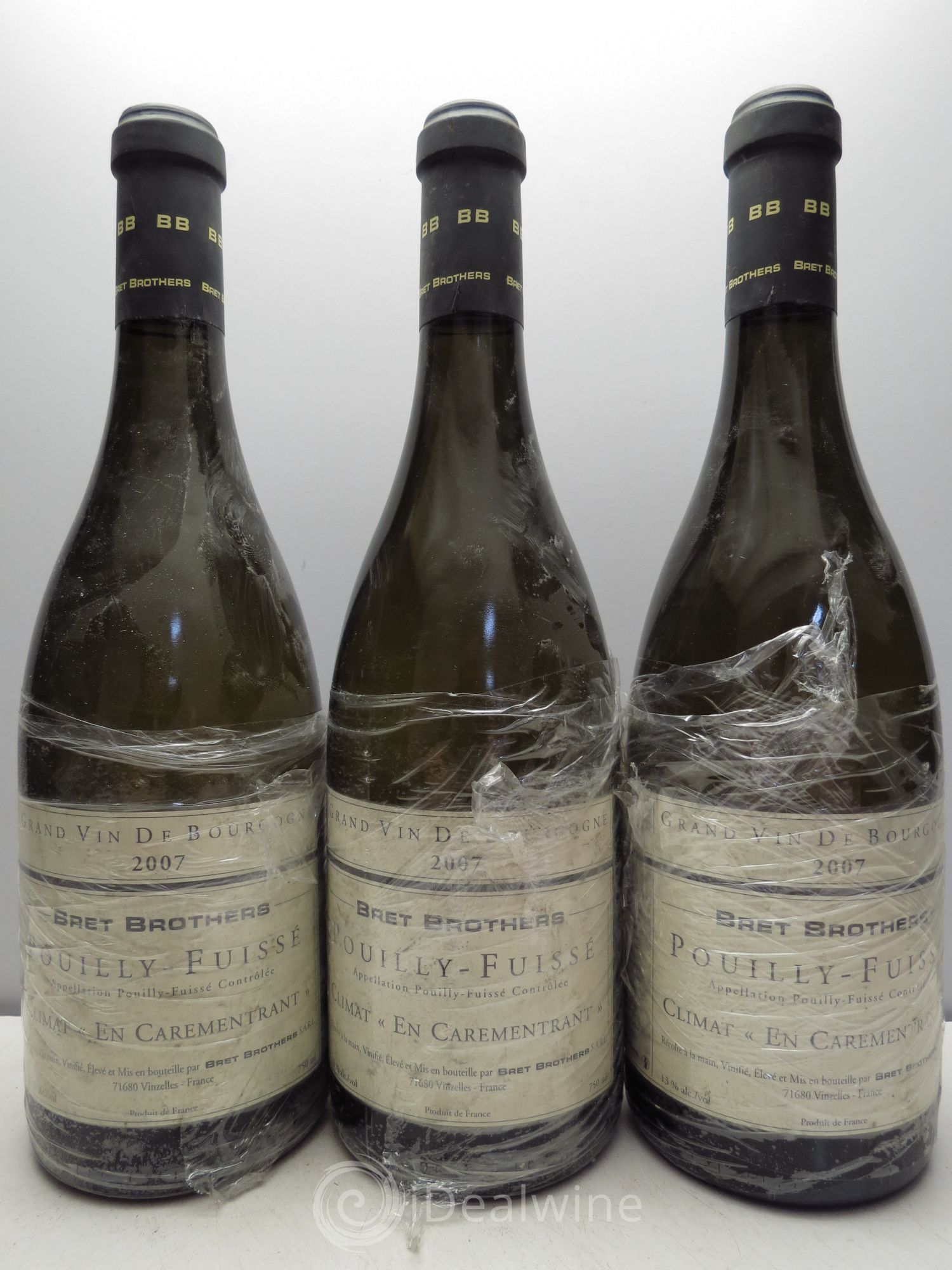 Pouilly-Fuissé En Carementrant Bret Brothers 2007 - Posten von 3 Flaschen - 0