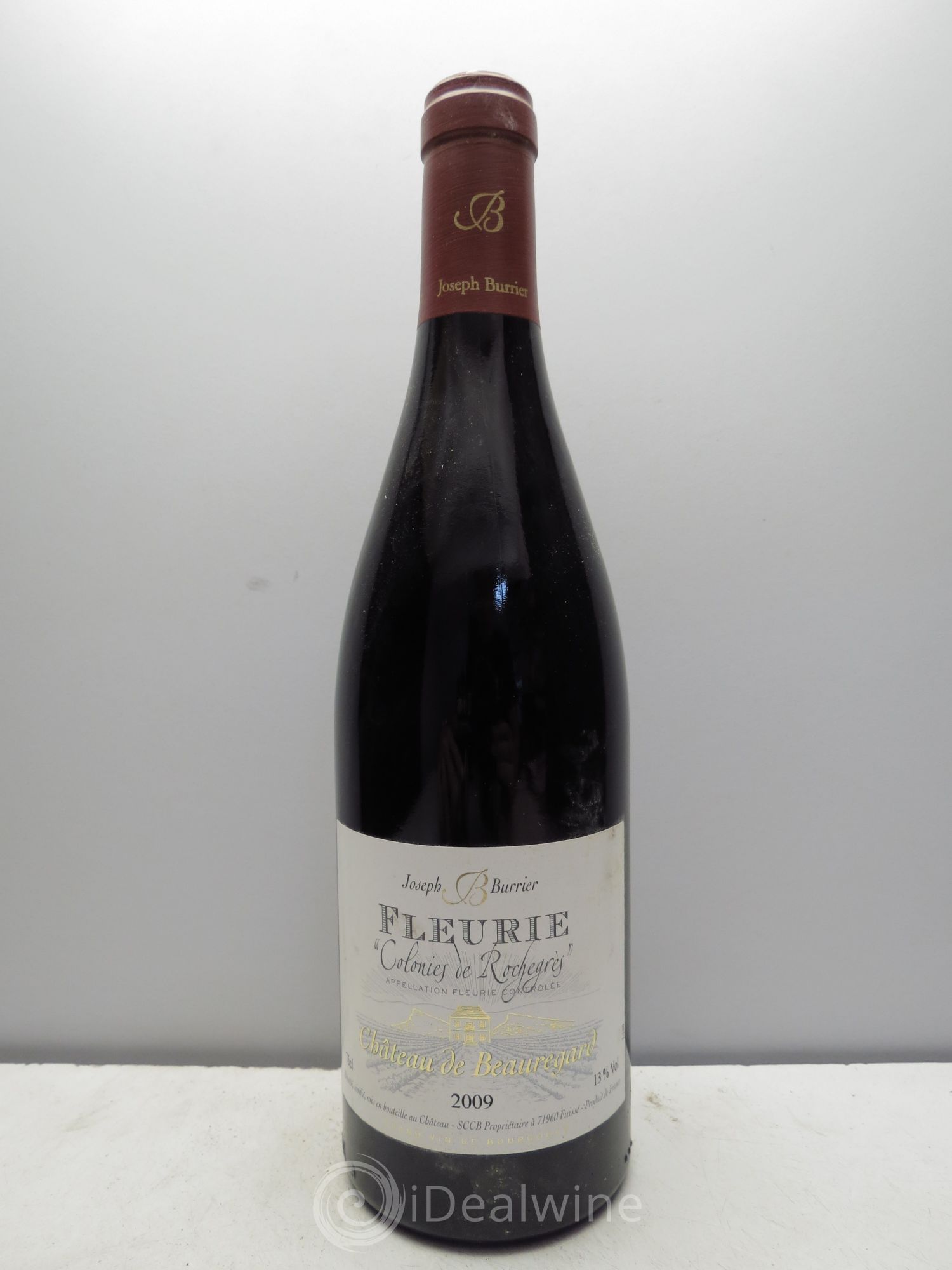 Fleurie Château de Beauregard Joseph Burrier Colonies de Rochegres 2009 - Lot de 1 bouteille - 0