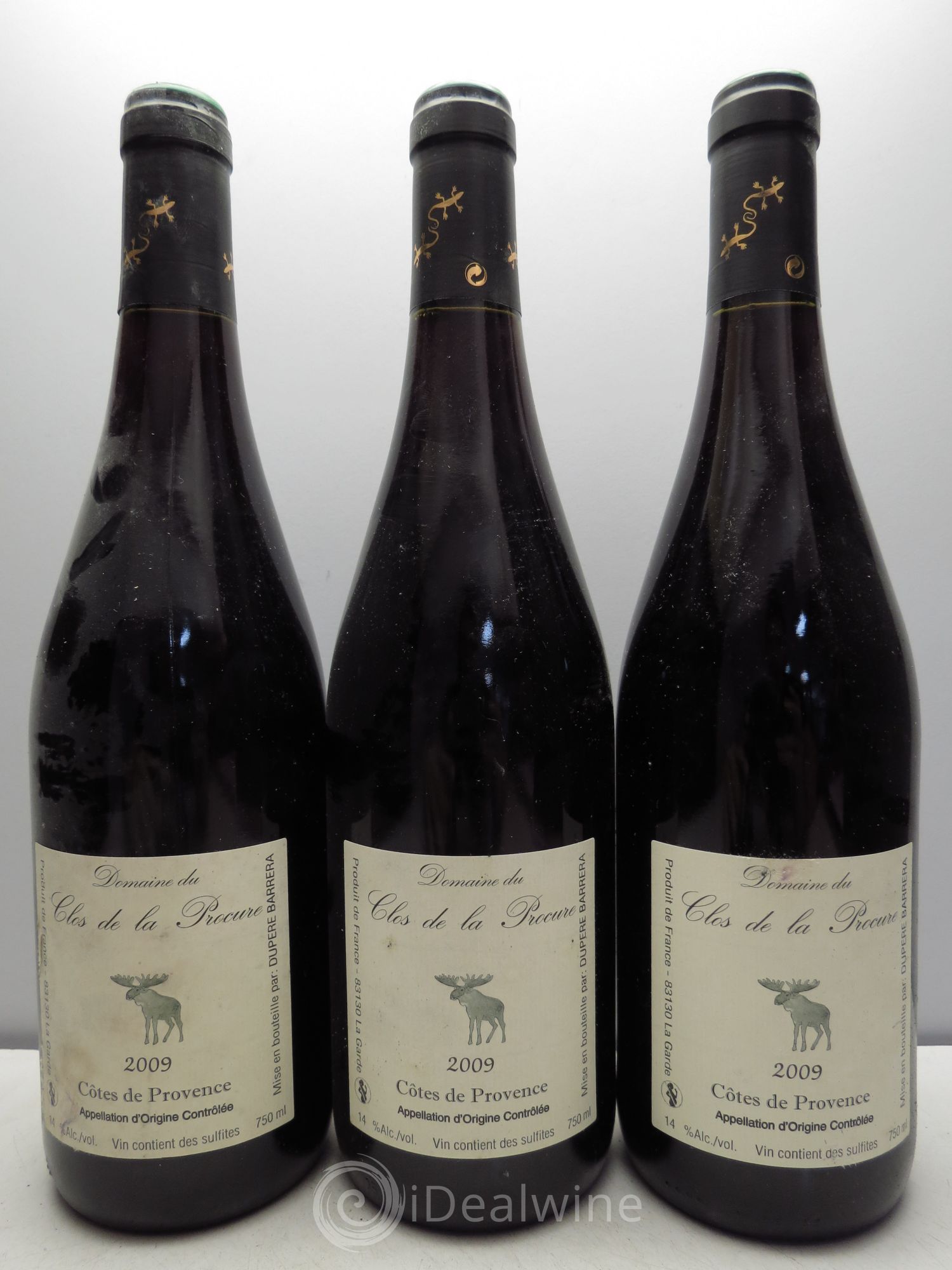Côtes de Provence Dupéré Barrera Clos de la Procure 2009 - Posten von 3 Flaschen - 0