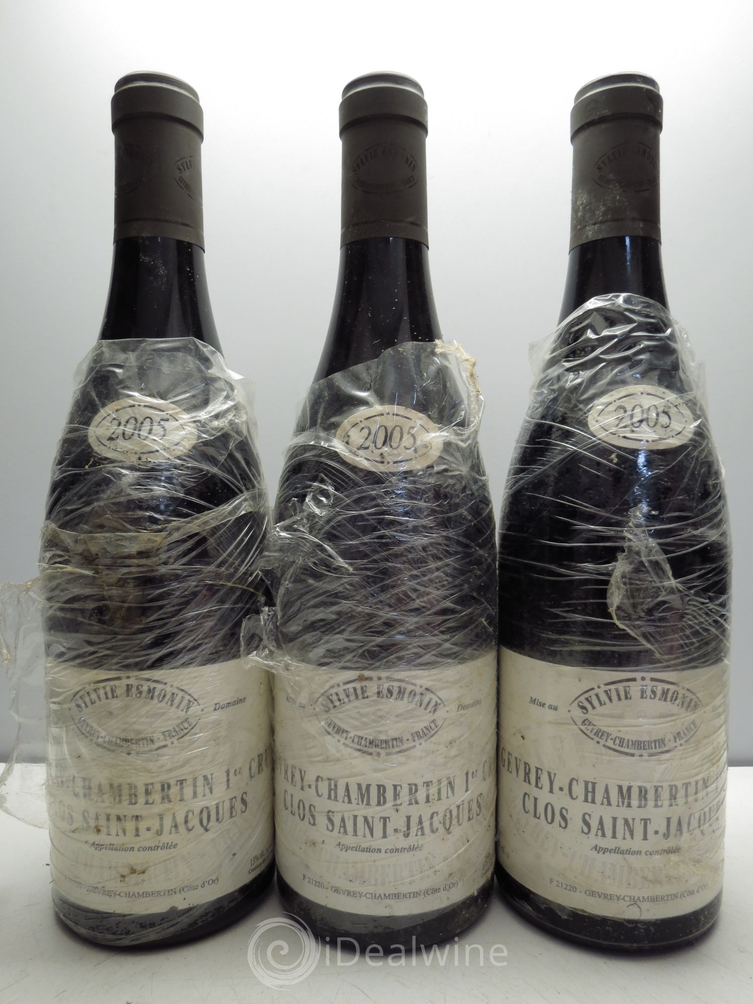 Gevrey-Chambertin 1er Cru Clos Saint Jacques Sylvie Esmonin 2005 - Lot de 3 bouteilles - 0