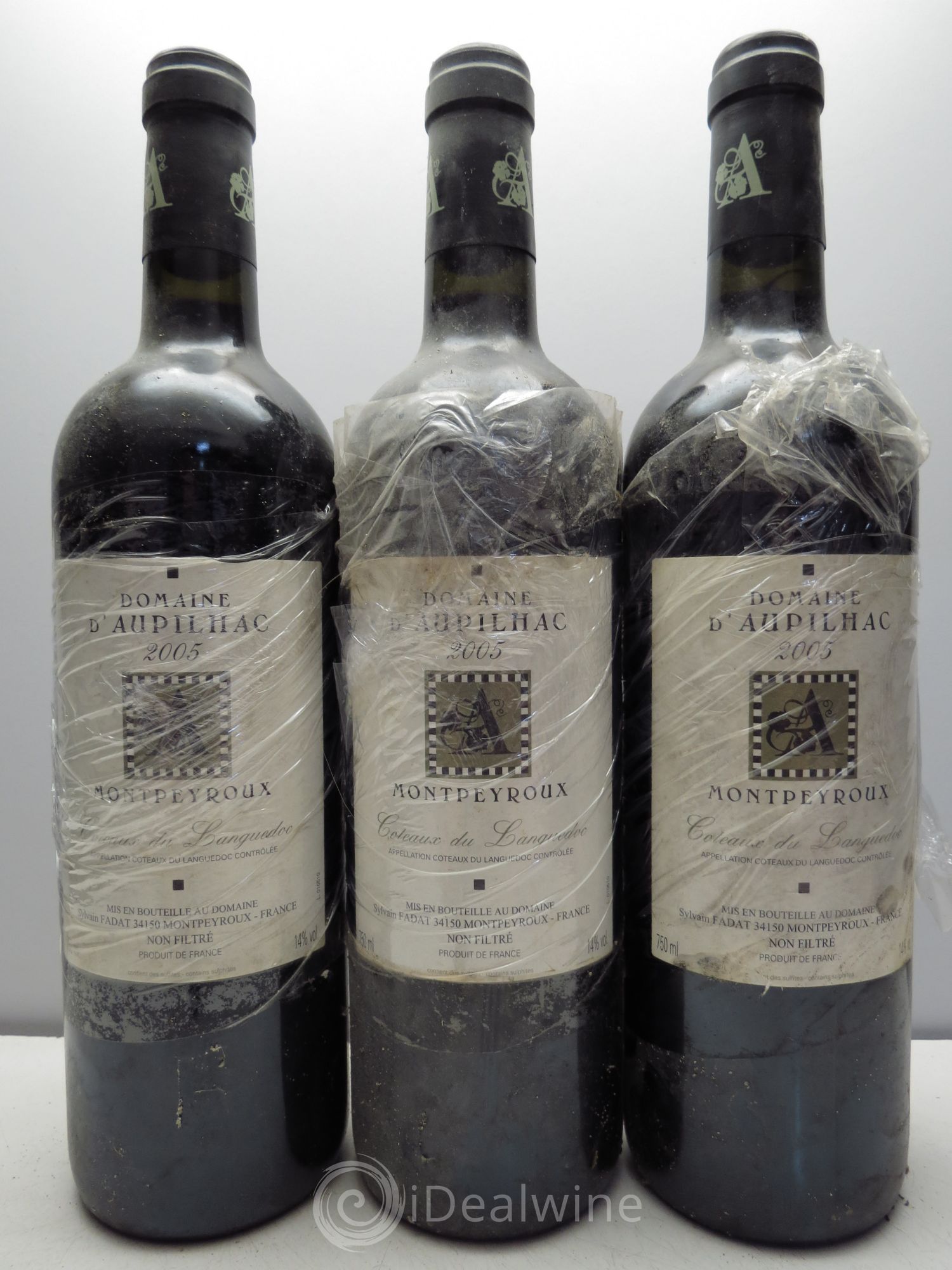 Languedoc Montpeyroux Aupilhac (Domaine d') Sylvain Fadat 2005 - Lot de 3 bouteilles - 0