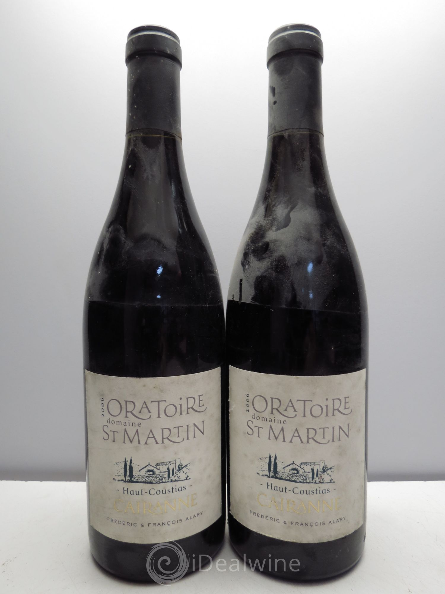 Cairanne Haut-Coustias Oratoire Saint-Martin - Frédéric et François Alary 2006 - Lot de 2 bouteilles - 0