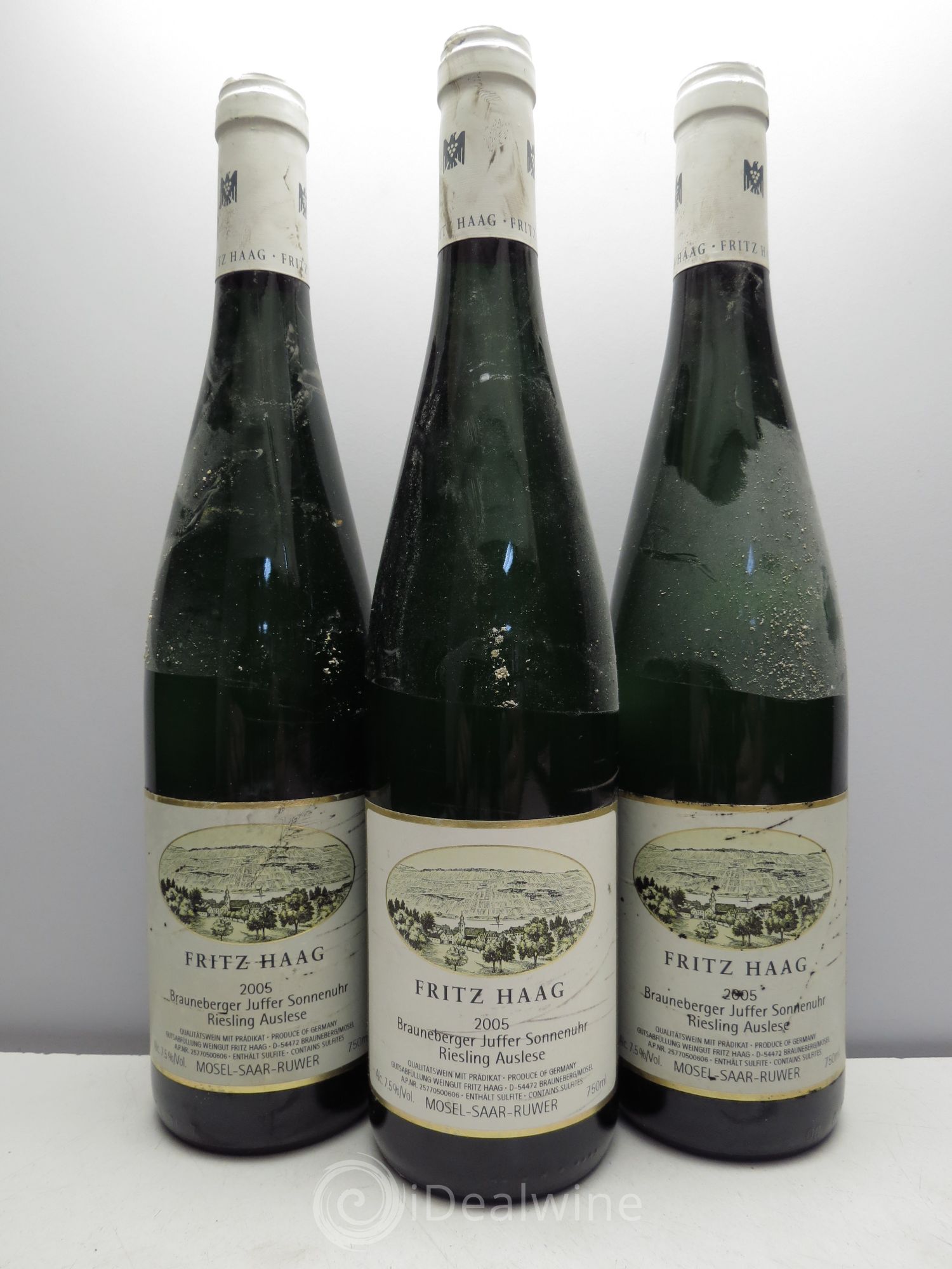 Riesling Fritz Haag Brauneberger Juffer-Sonnenhur Auslese 2005 - Posten von 3 Flaschen - 0