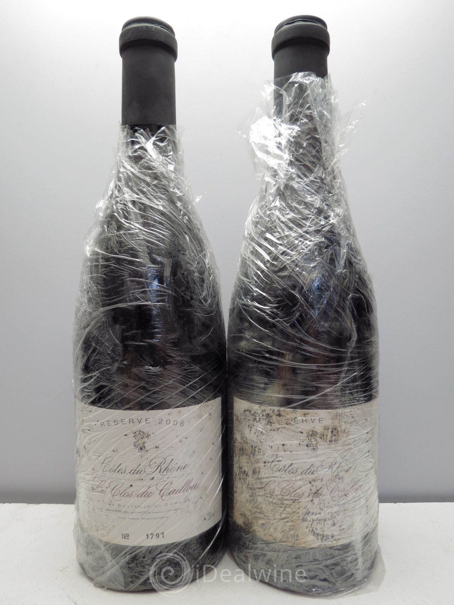 Côtes-du-Rhône Le clos du caillou 2006 - Posten von 2 Flaschen - 0