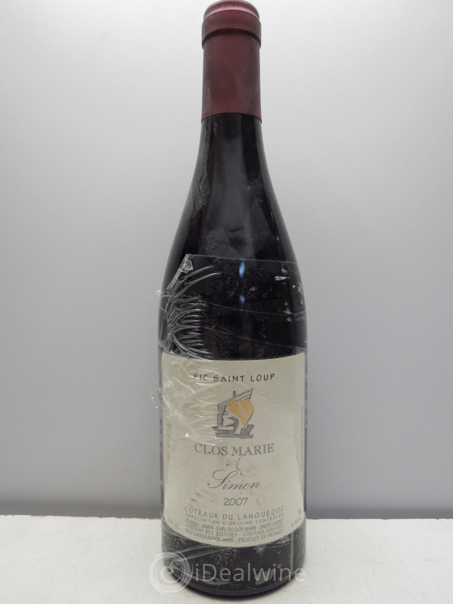 Pic Saint-Loup Clos Marie Cuvée Simon Christophe Peyrus et Françoise Julien 2007 - Lot de 1 bouteille - 0