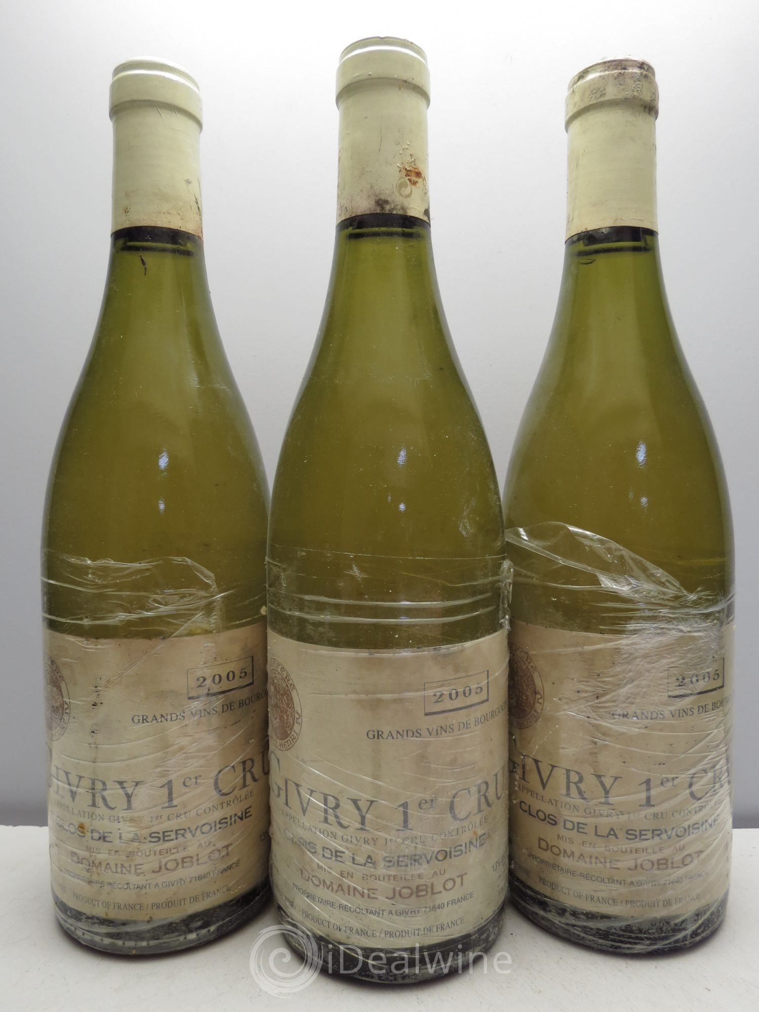 Givry 1er Cru Clos de la Servoisine Domaine Joblot 2005 - Posten von 3 Flaschen - 0