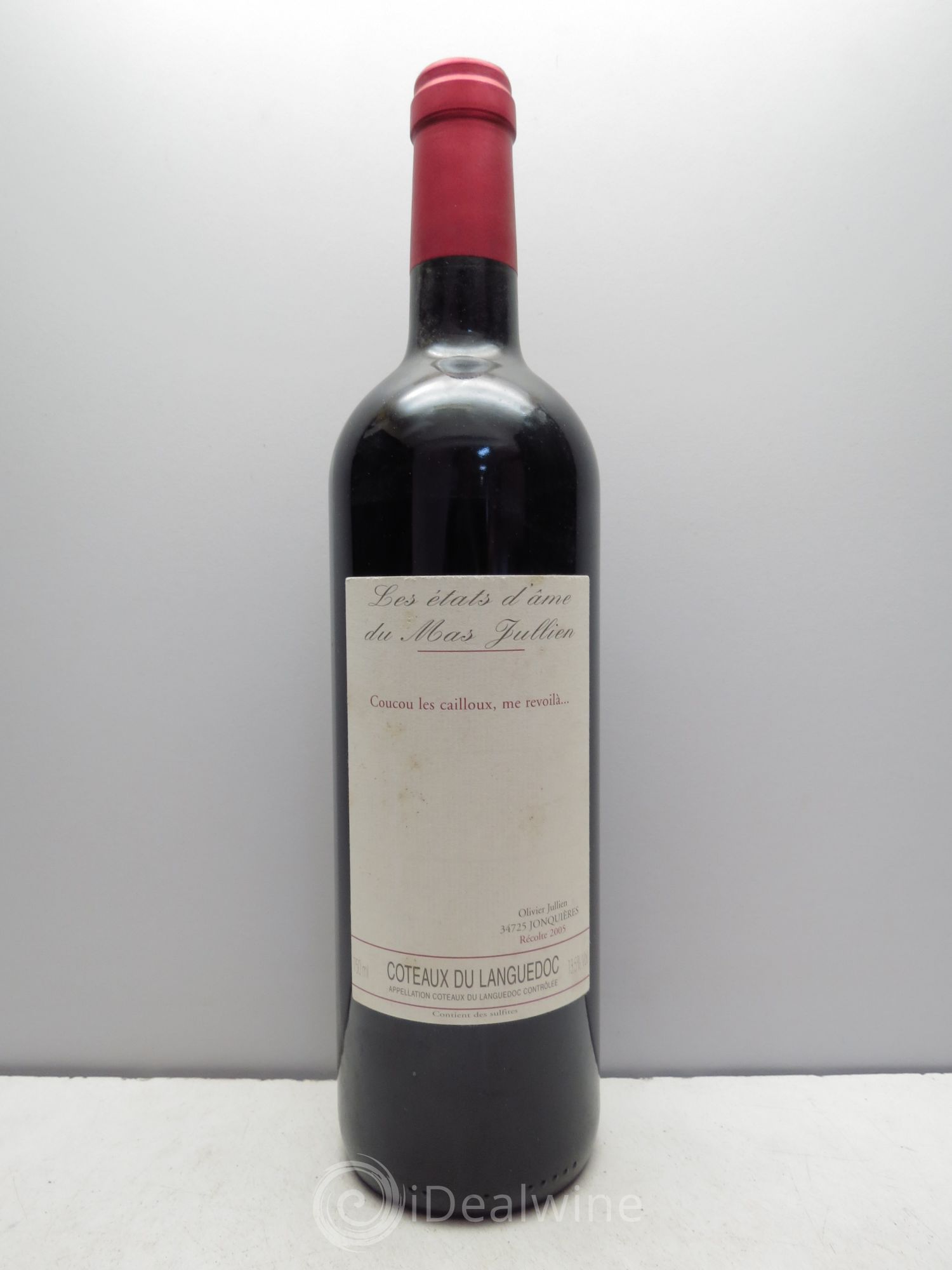 Terrasses du Larzac Mas Jullien Les Etats d'Ame du Mas Jullien Olivier Jullien 2005 - Lot de 1 bouteille - 0