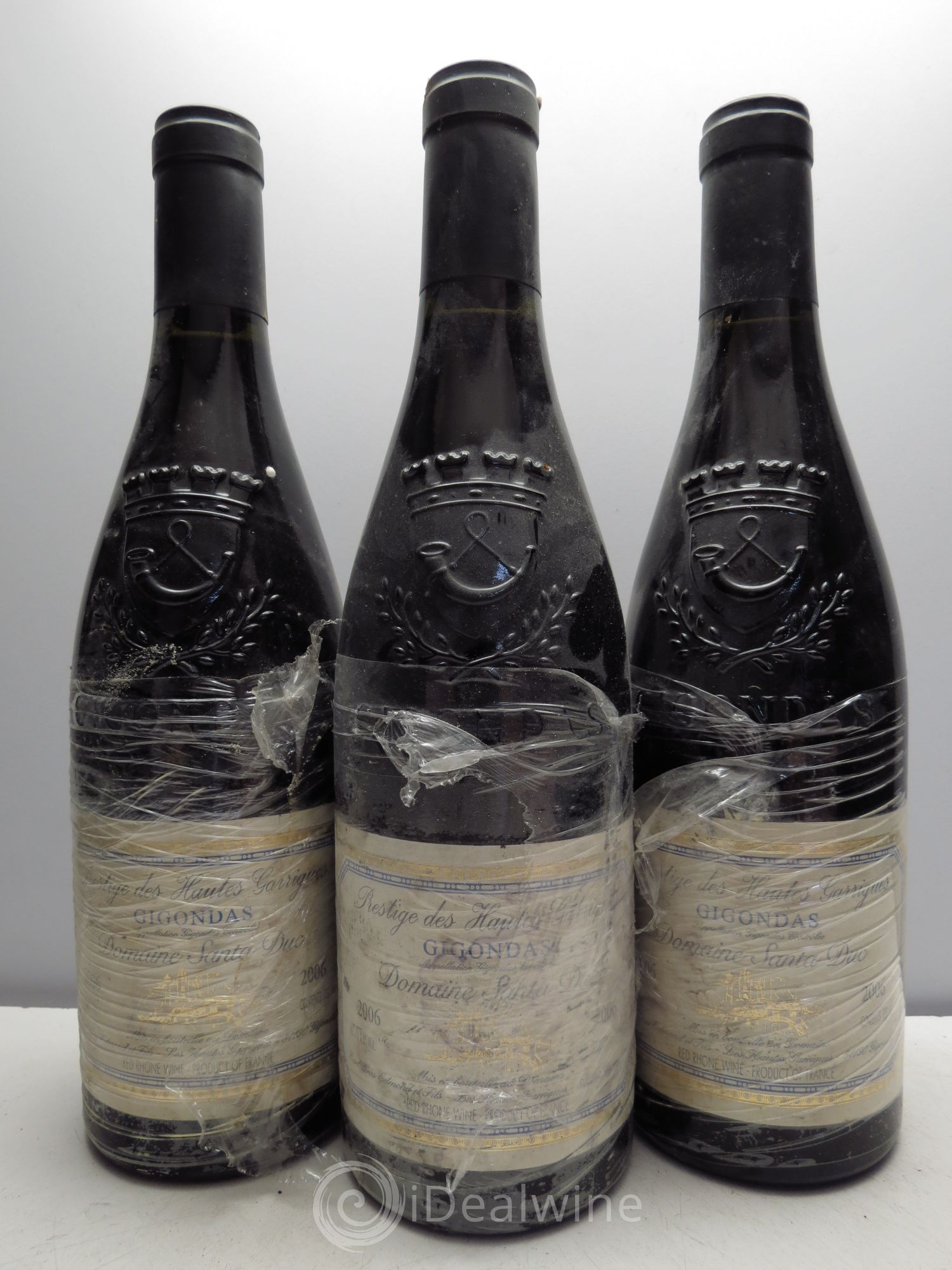 Gigondas Santa Duc (Domaine) Hautes Garrigues Famille Gras 2006 - Lotto di 3 bottiglie - 0
