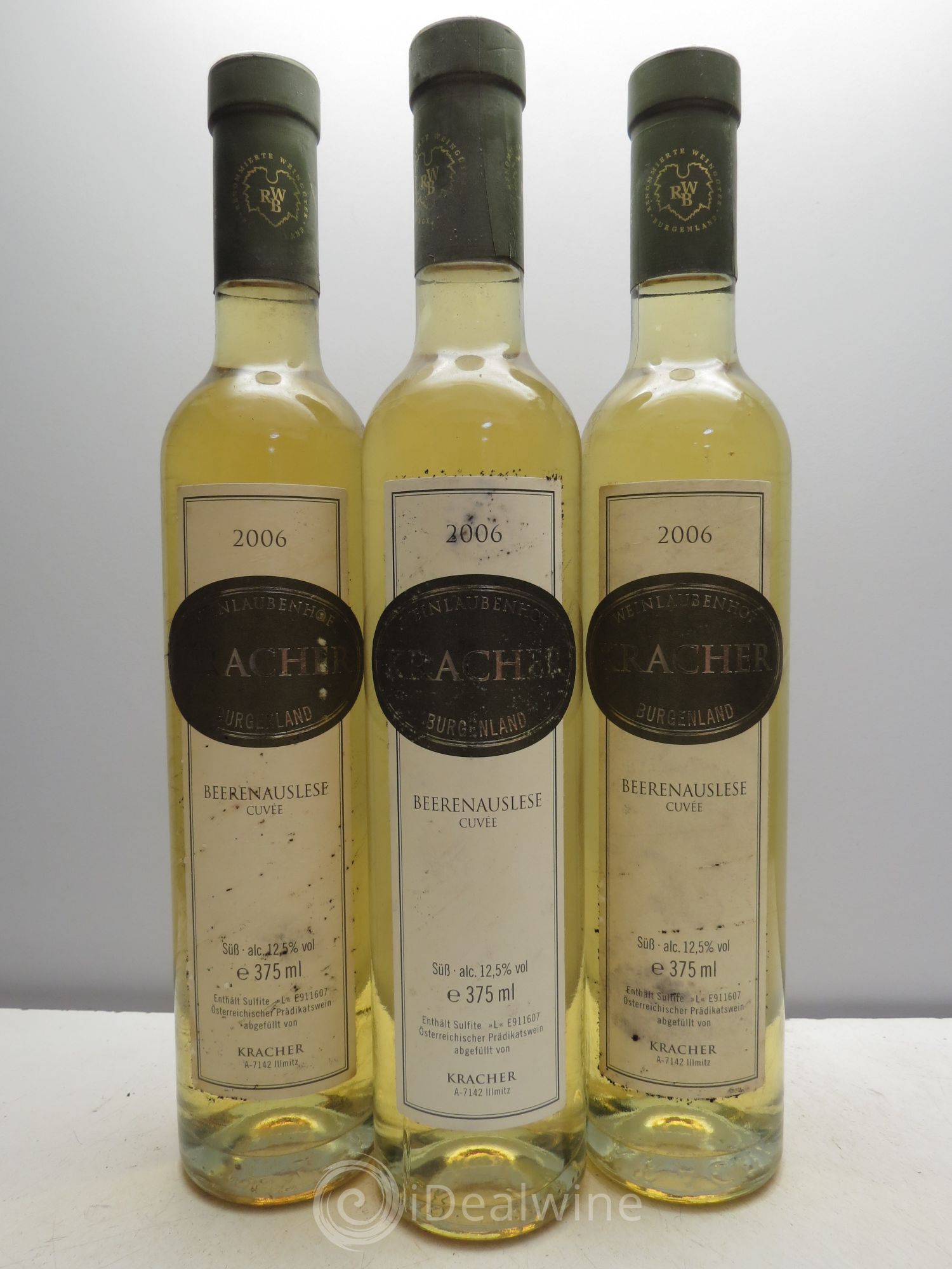 Allemagne Rheingau Alois Kracher Weinlaubenhof Beerenauslese 2006 - Posten von 3 Demi-Flaschen - 0