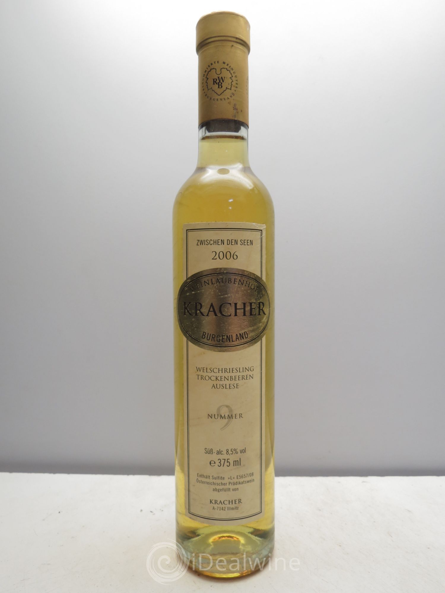 Allemagne Rheingau Alois Kracher WElschriesling TBA#9 Zwischen den Seen 2006 - Posten von 1 Demi-Flasche - 0