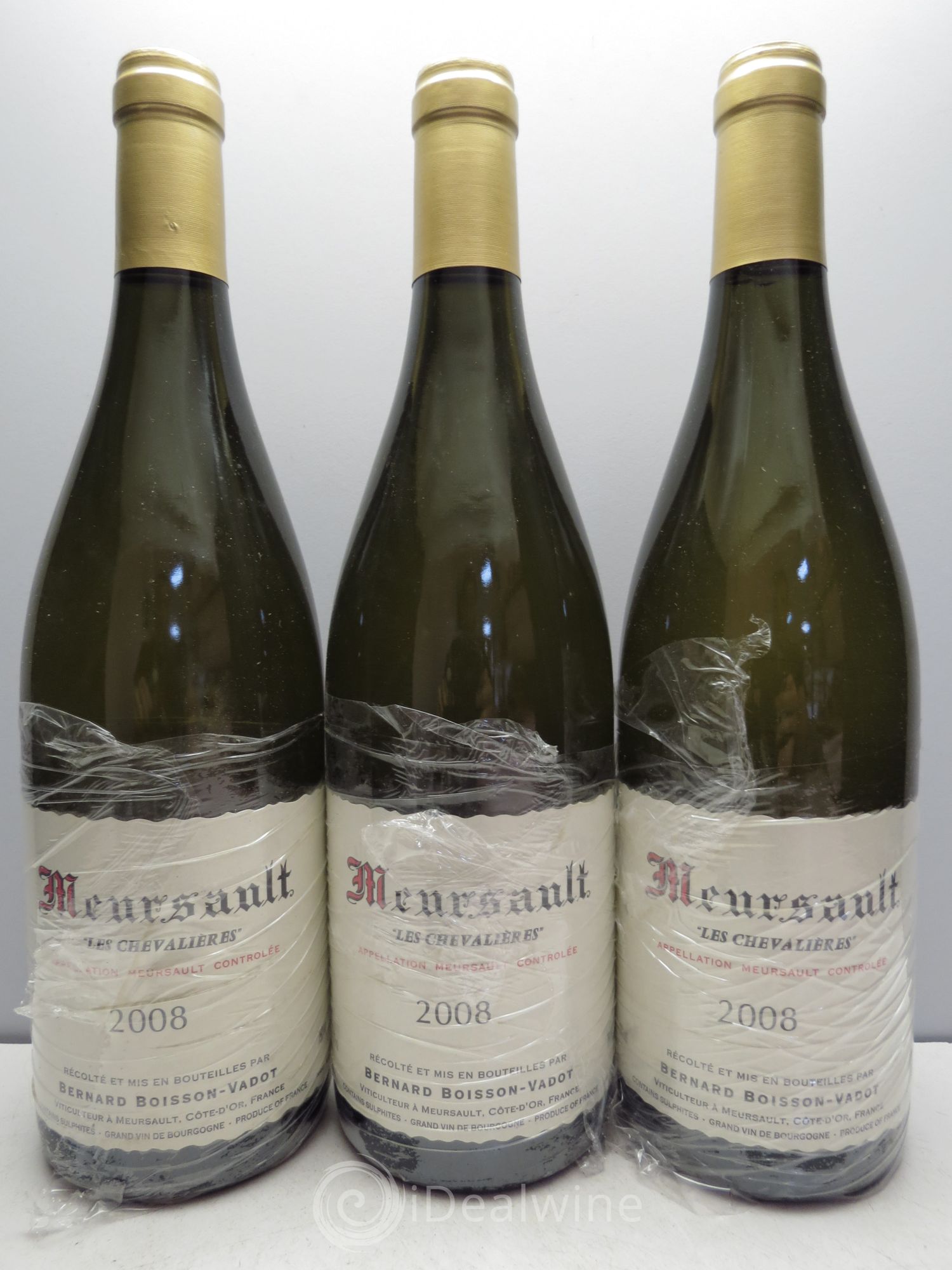 Meursault Bernard Boisson-Vadot les Chevalières 2008 - Posten von 3 Flaschen - 0