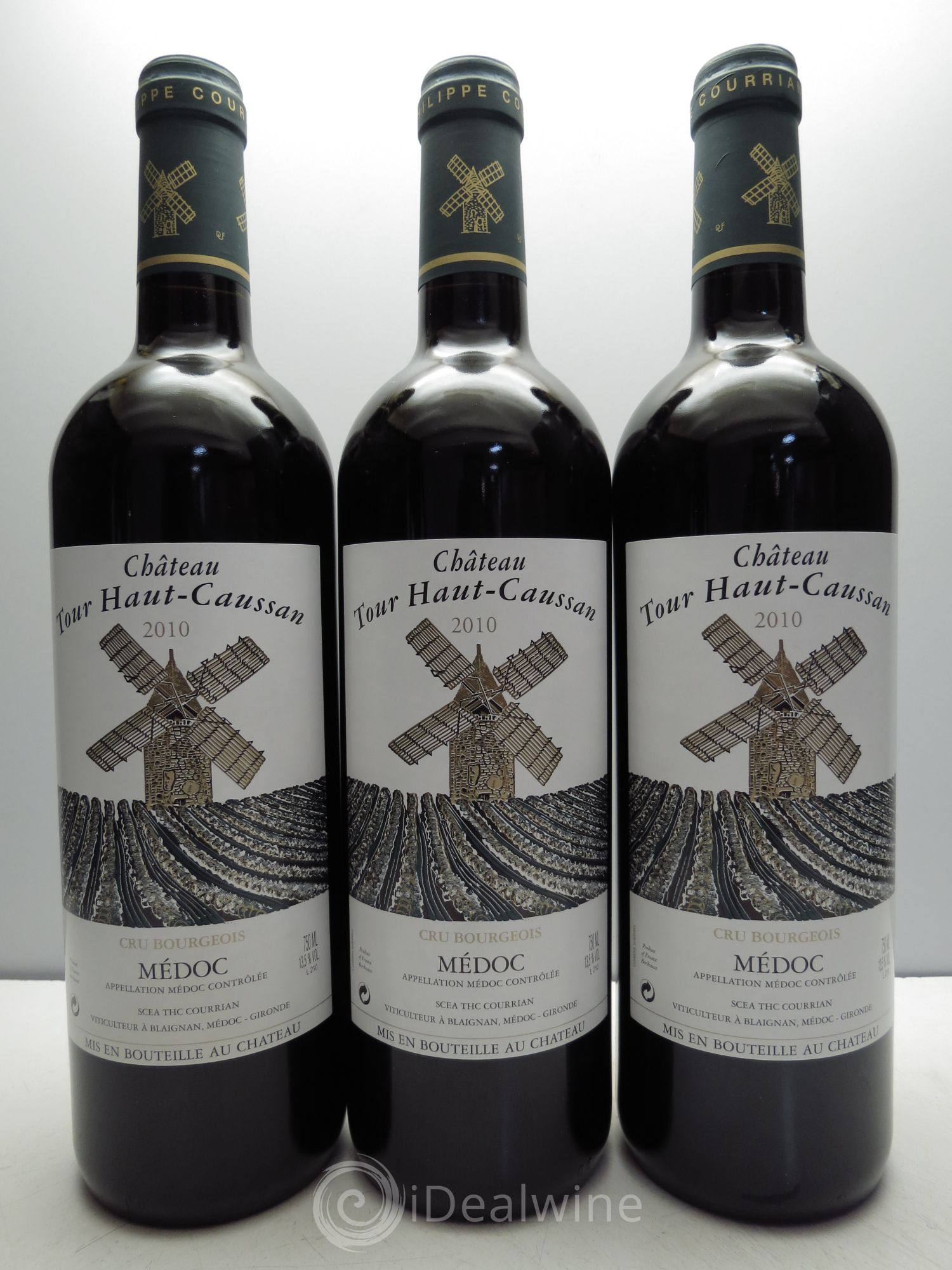 Château Tour Haut-Caussan Cru Bourgeois 2010 - Lot de 3 bouteilles - 0