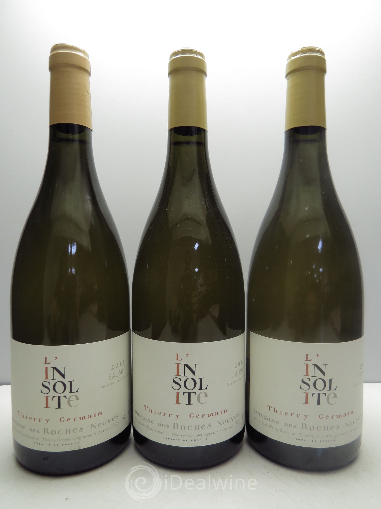 Saumur Insolite Domaine des Roches Neuves - Thierry Germain 2012 - Lot de 3 bouteilles - 0