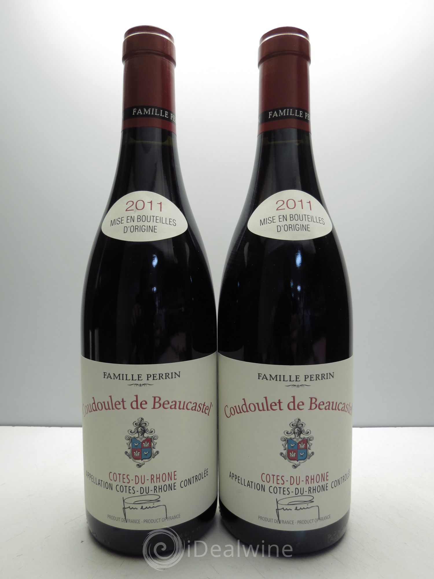 Côtes-du-Rhône Coudoulet de Beaucastel Famille Perrin 2011 - Lot de 2 bouteilles - 0