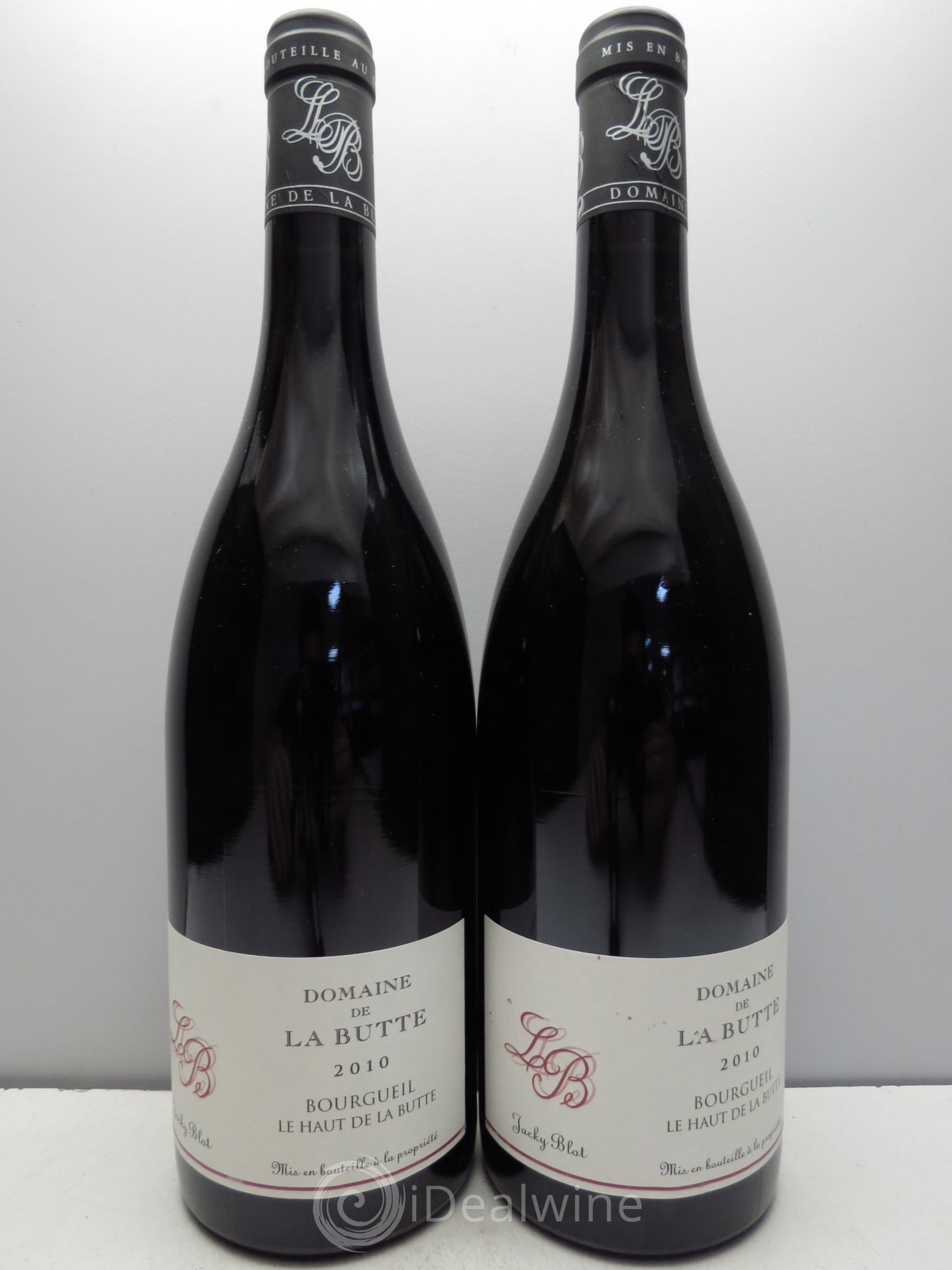 Bourgueil Le Haut de La Butte Domaine de La Butte - Jacky Blot 2010 - Lot de 2 bouteilles - 0