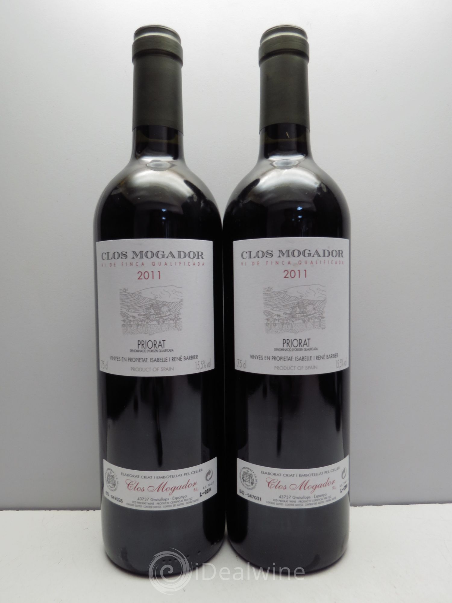 Priorat Clos Mogador DOCA René Barbier 2011 - Posten von 2 Flaschen - 0