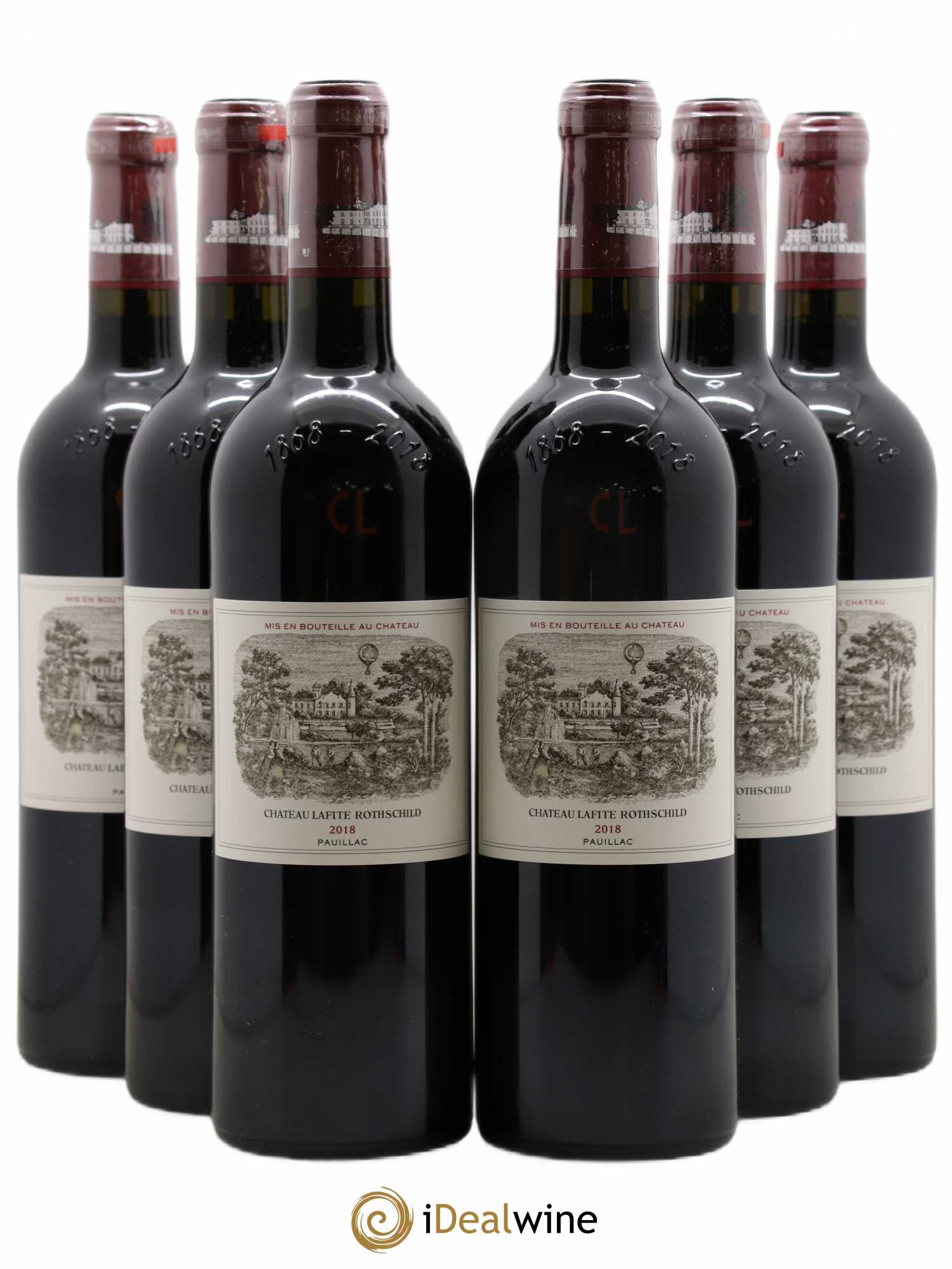 Château Lafite Rothschild 1er Grand Cru Classé 2018 - Lot de 6 bouteilles - 0