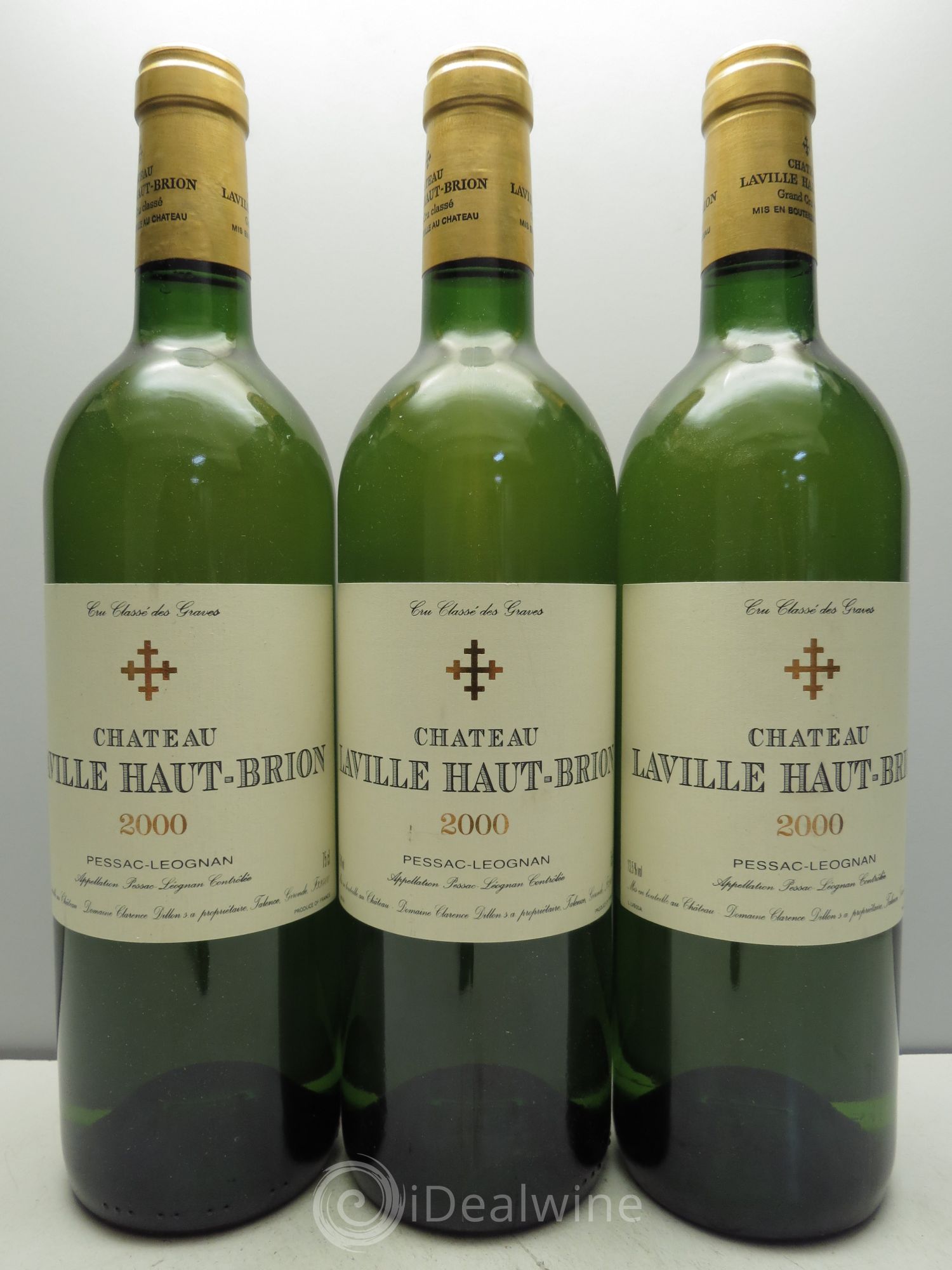 Château Laville Haut-Brion Cru Classé de Graves 2000 - Lot de 3 bouteilles - 0