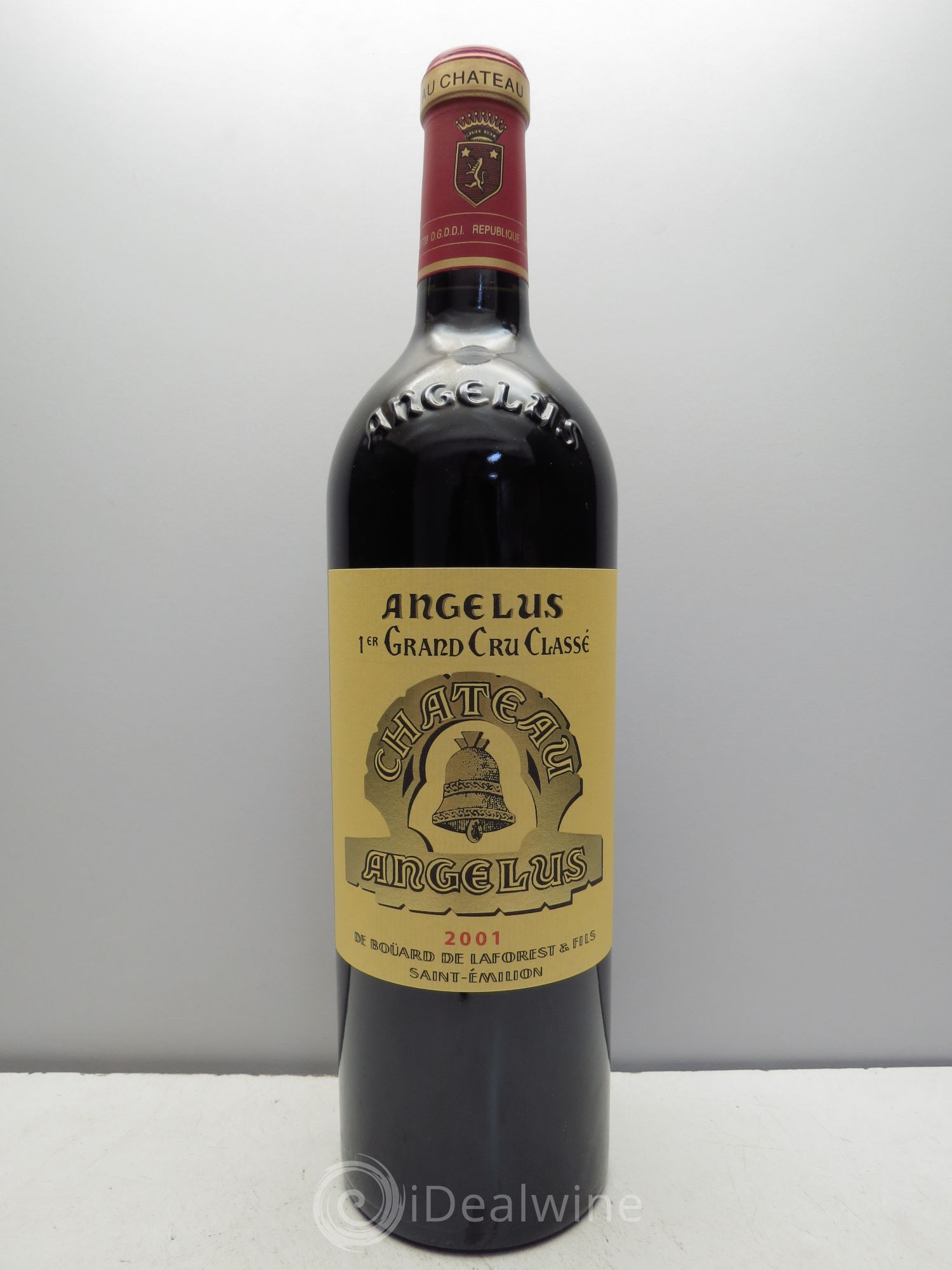Château Angélus 1er Grand Cru Classé A 2001 - Lot de 1 bouteille - 0