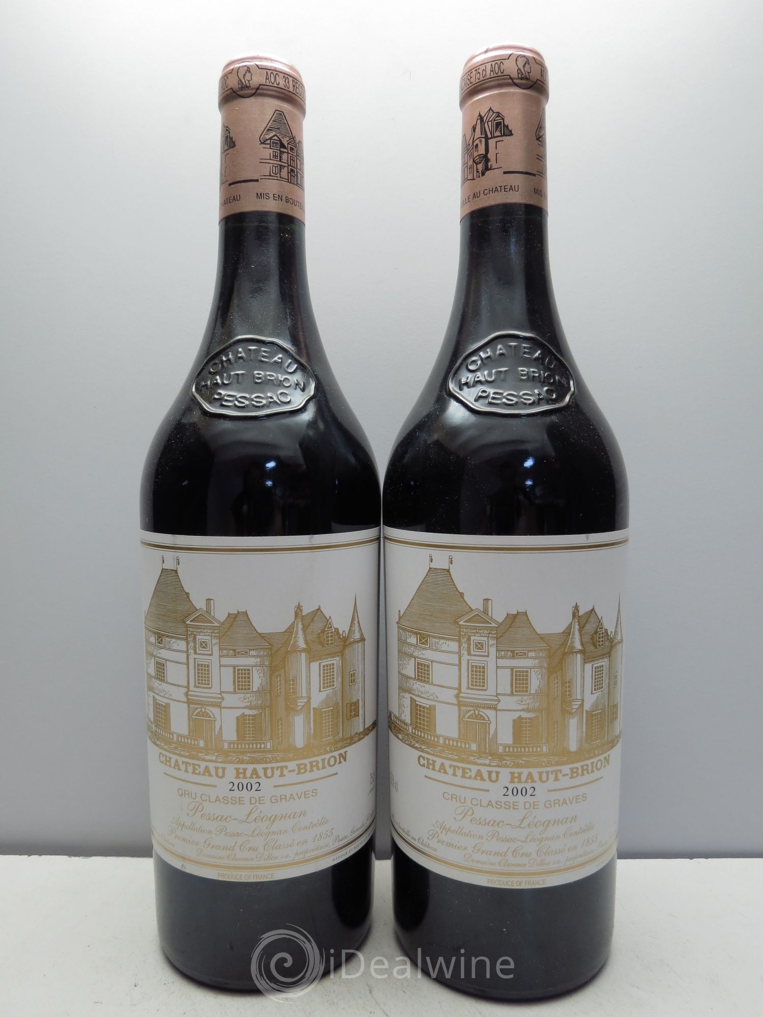 Château Haut Brion 1er Grand Cru Classé 2002 - Lot de 2 bouteilles - 0