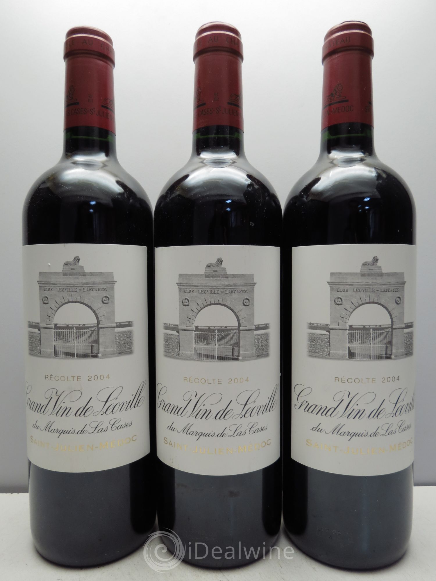 Château Léoville Las Cases 2ème Grand Cru Classé 2004 - Lot de 3 bouteilles - 0