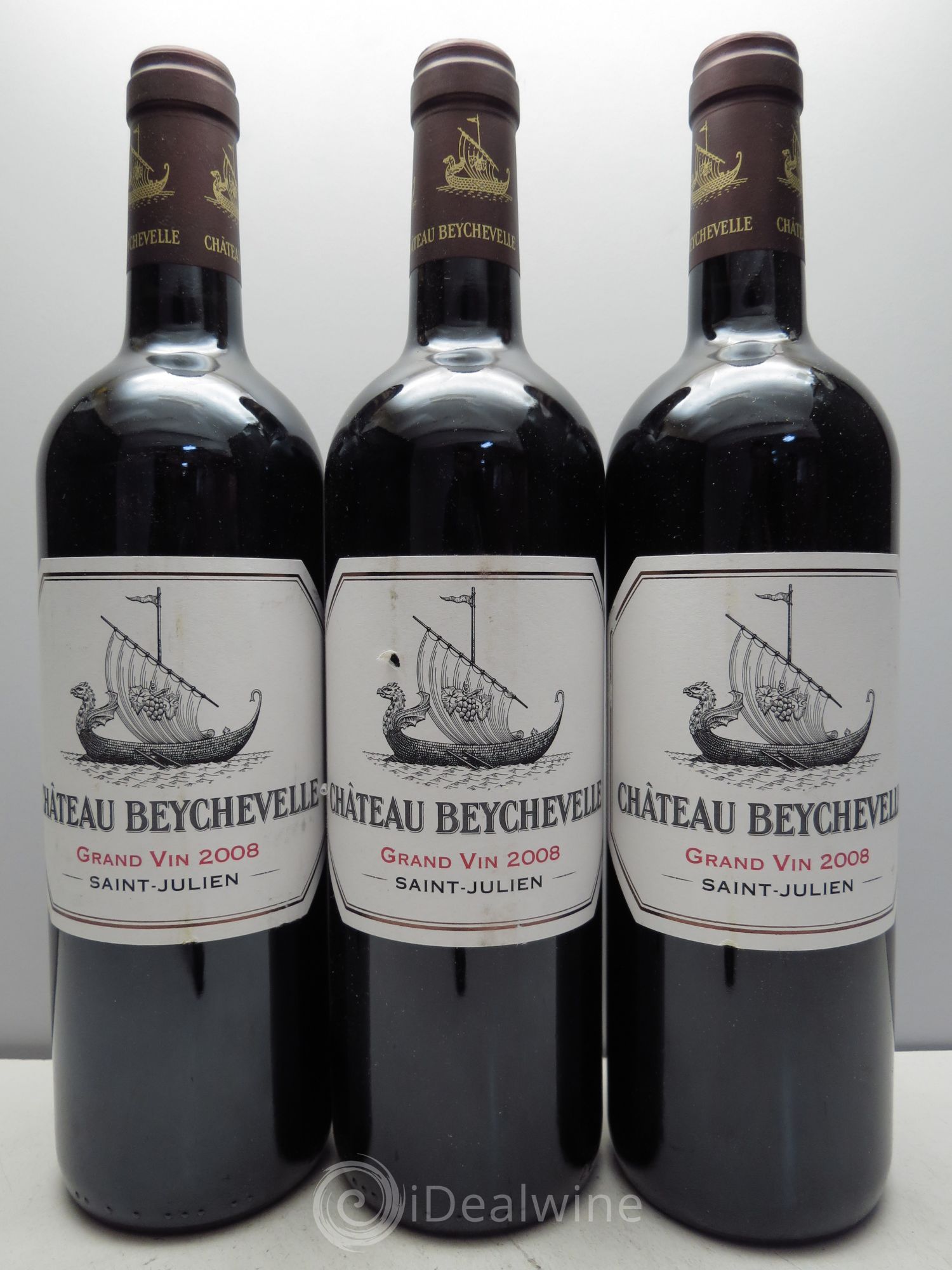 Château Beychevelle 4ème Grand Cru Classé 2008 - Lot de 3 bouteilles - 0