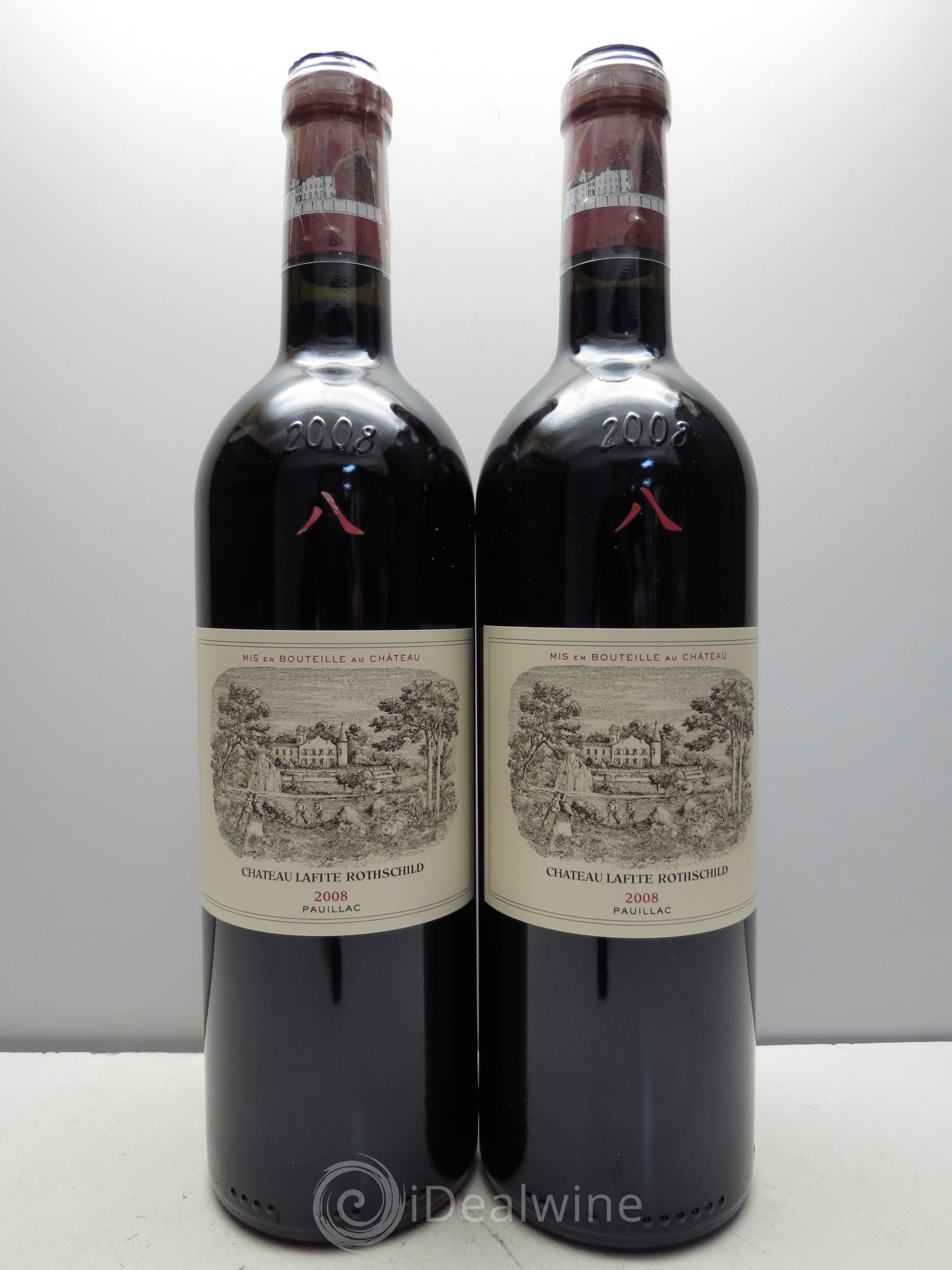 Château Lafite Rothschild 1er Grand Cru Classé 2008 - Lot de 2 bouteilles - 0