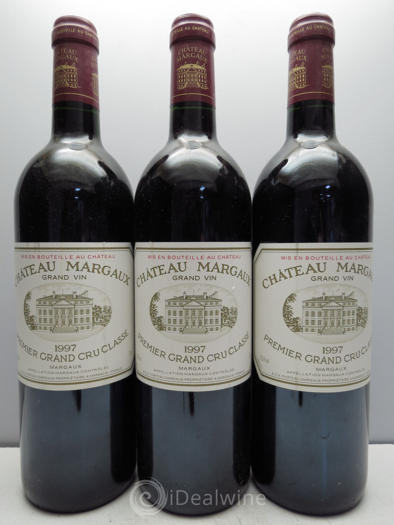 Château Margaux 1er Grand Cru Classé 1997 - Lot de 3 bouteilles - 0