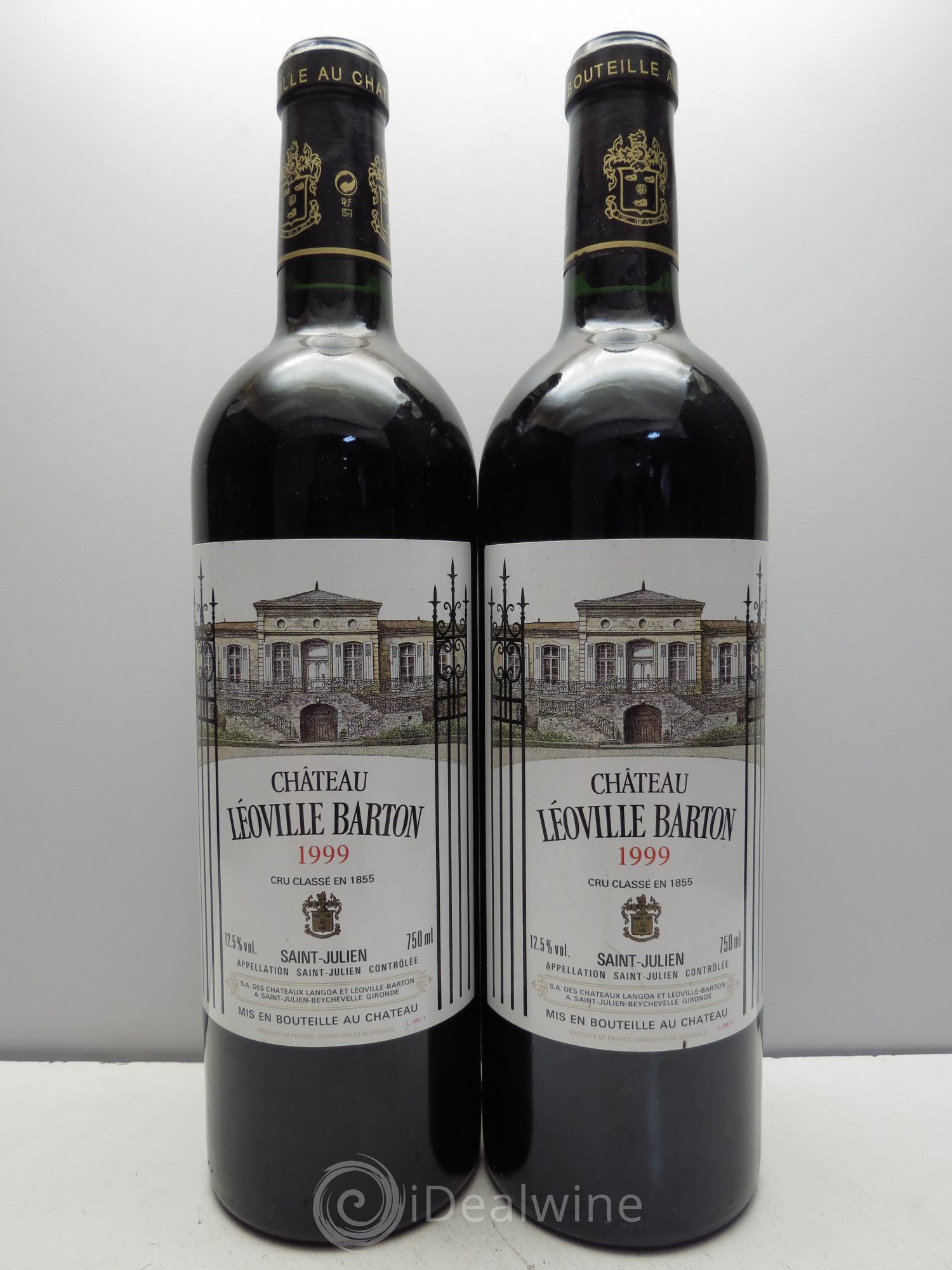 Château Léoville Barton 2ème Grand Cru Classé 1999 - Lot de 2 bouteilles - 0