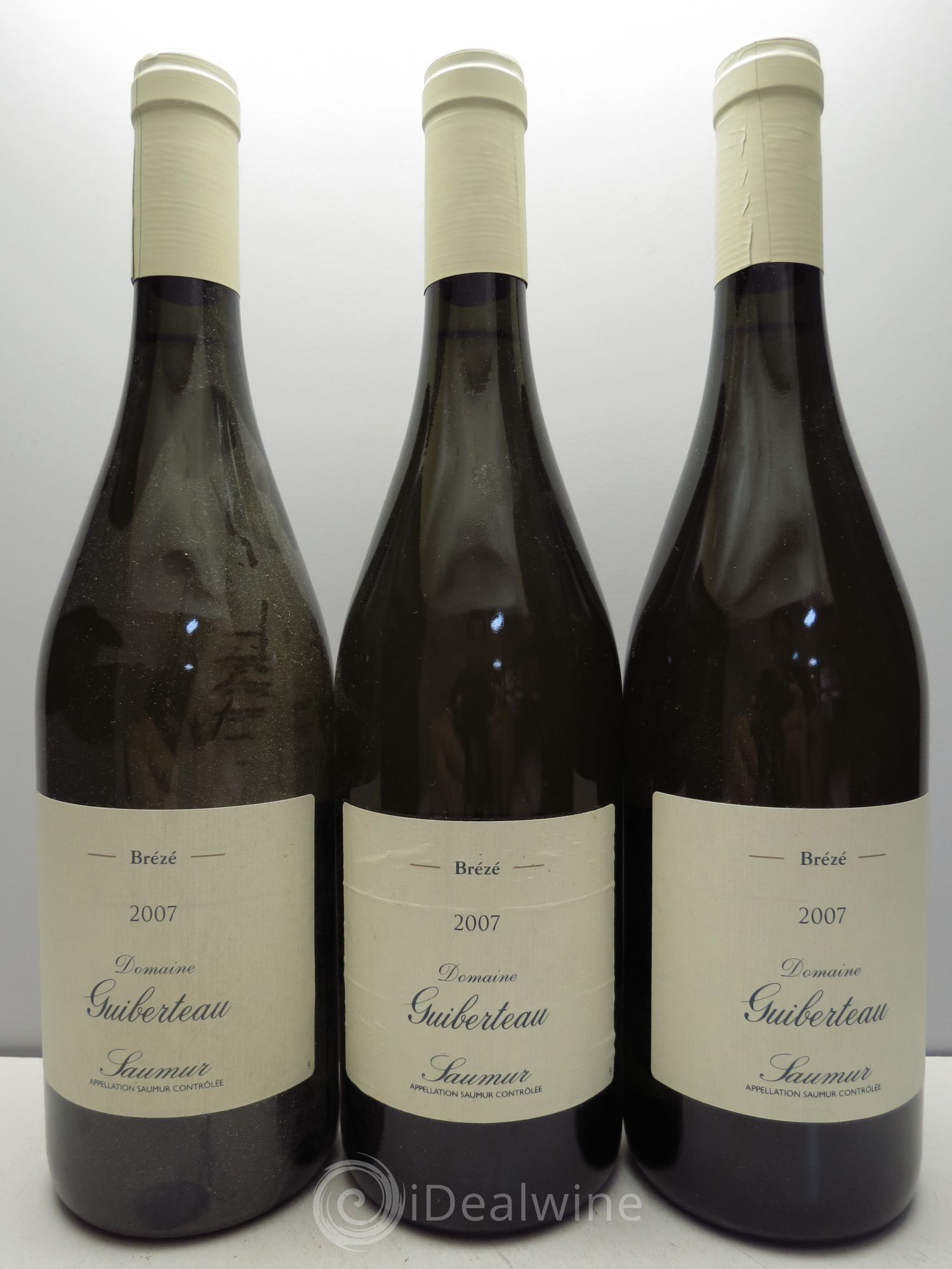 Saumur Brézé Guiberteau 2007 - Posten von 3 Flaschen - 0