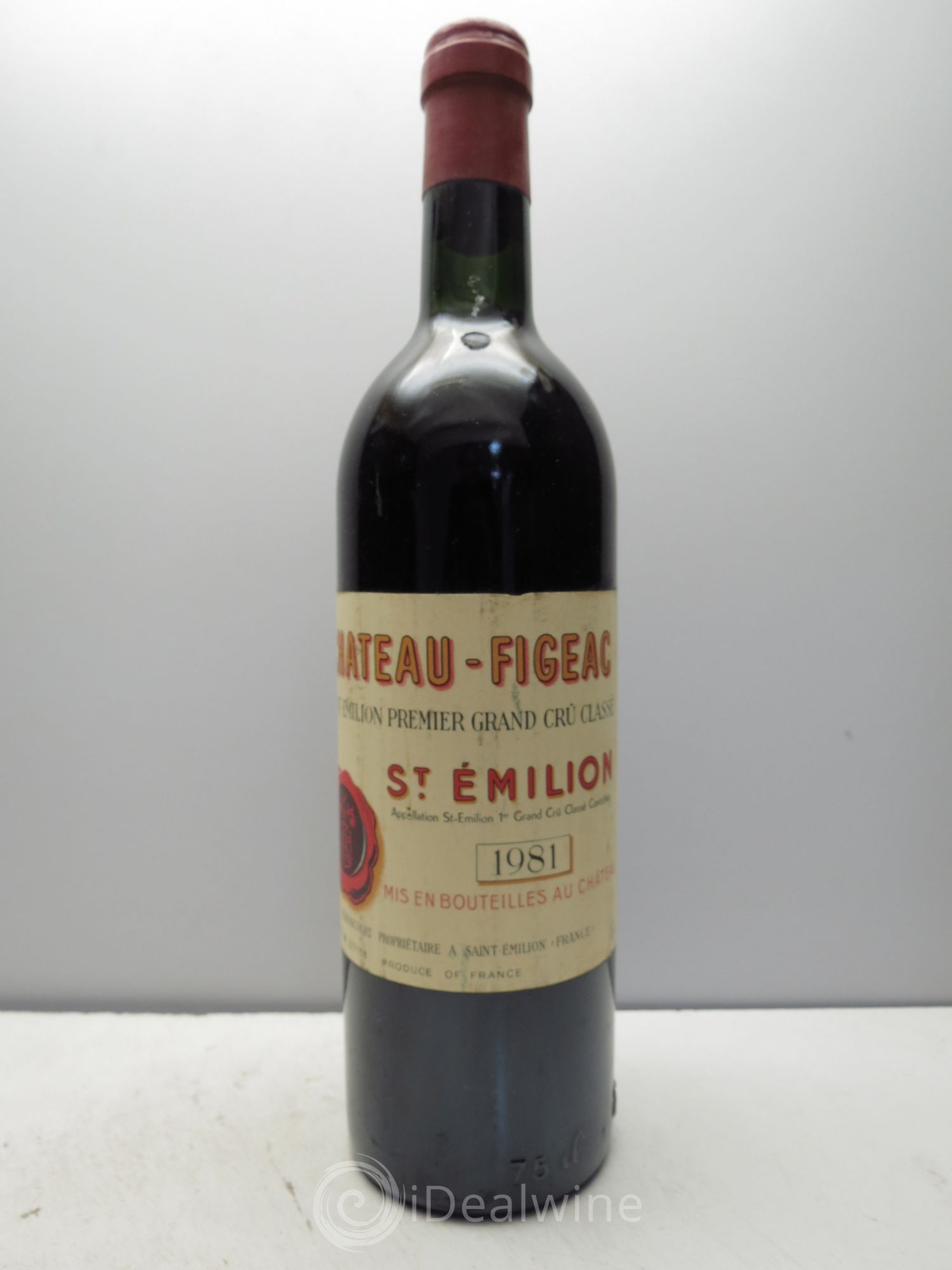 Château Figeac 1er Grand Cru Classé A (sans prix de réserve / no reserve) 1981 - Posten von 1 Flasche - 0