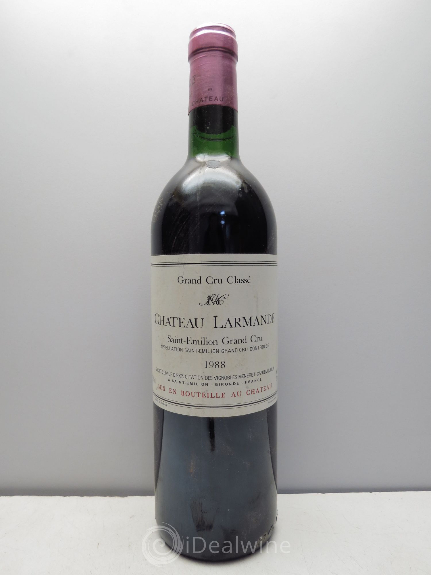 Château Larmande Grand Cru Classé (sans prix de reserve - no reserve) 1988 - Lotto di 1 bottiglia - 0