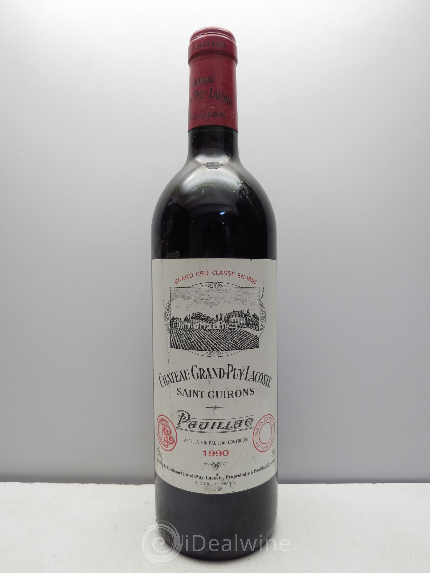 Château Grand Puy Lacoste 5ème Grand Cru Classé 1990 - Lot de 1 bouteille - 0
