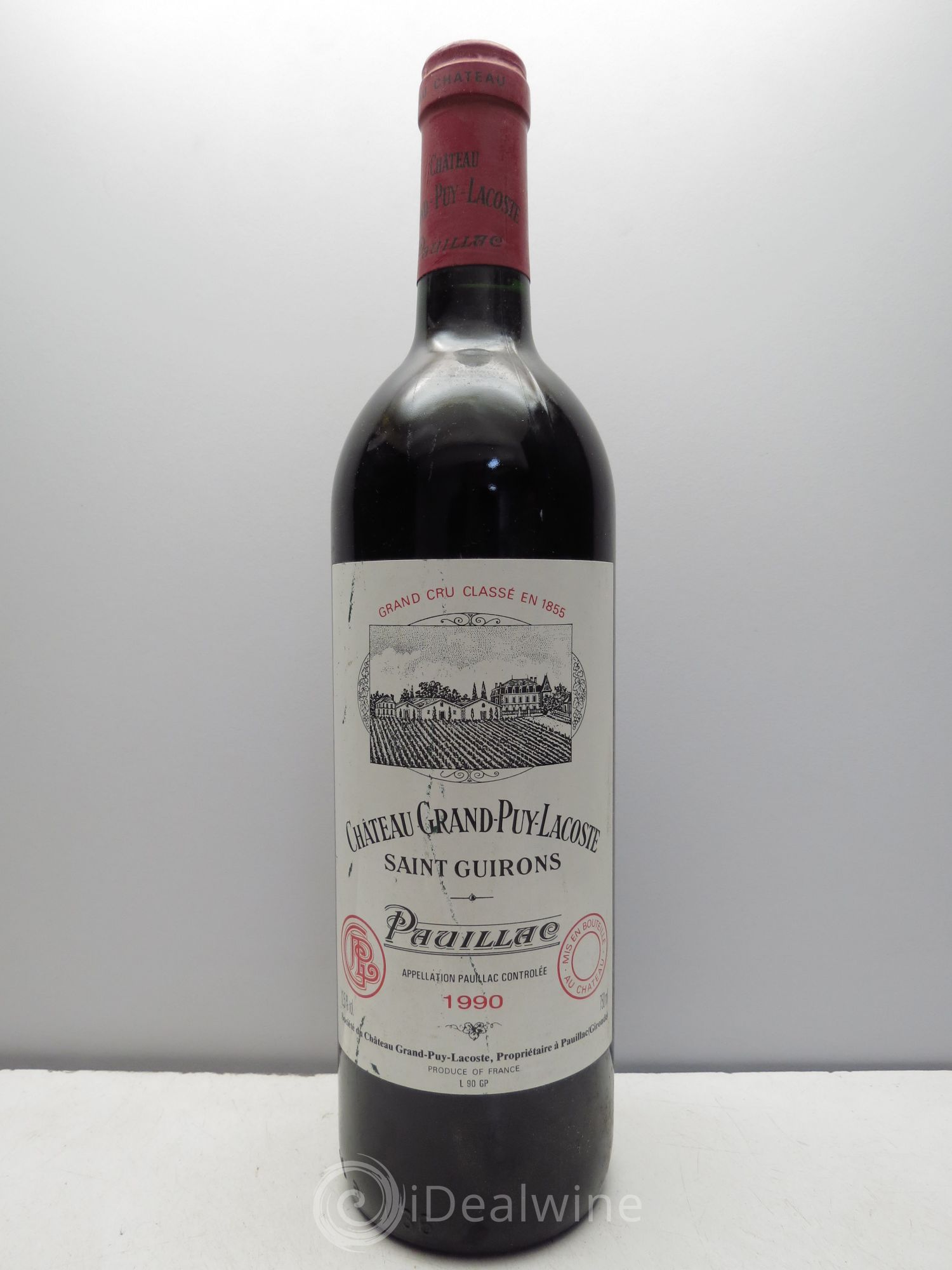 Château Grand Puy Lacoste 5ème Grand Cru Classé 1990 - Lot de 1 bouteille - 0