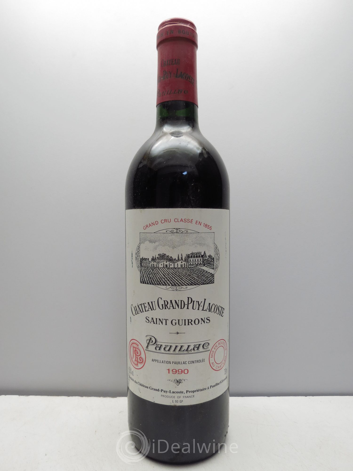 Château Grand Puy Lacoste 5ème Grand Cru Classé 1990 - Lot de 1 bouteille - 0