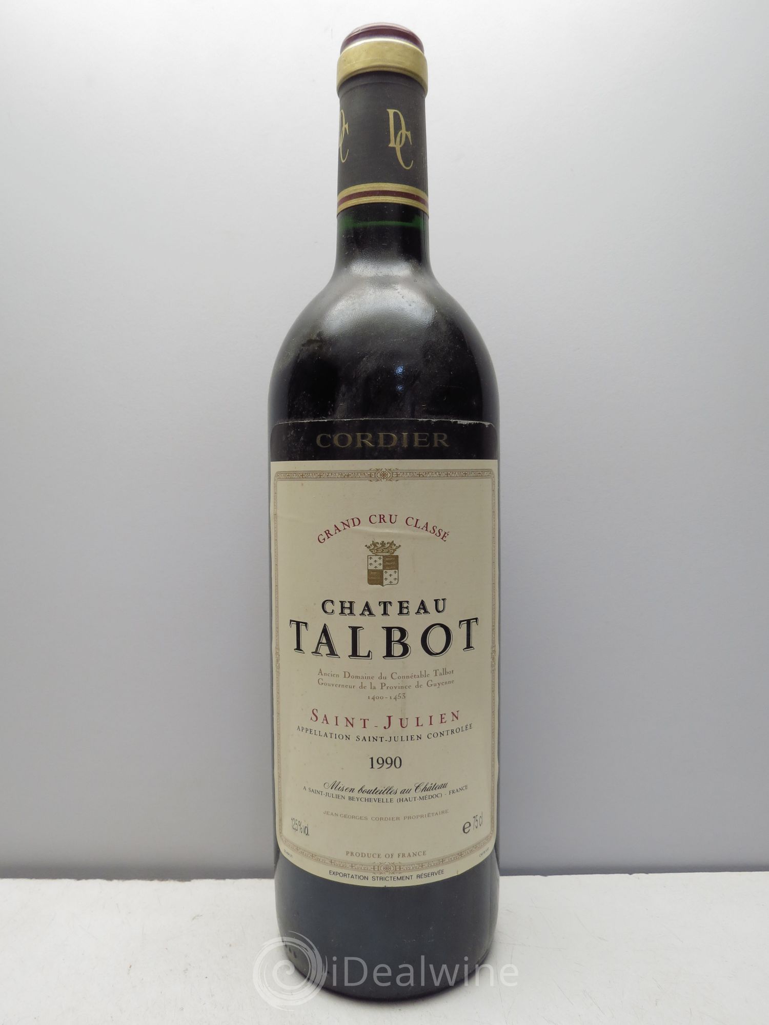 Château Talbot 4ème Grand Cru Classé (sans prix de réserve / no reserve) 1990 - Posten von 1 Flasche - 0