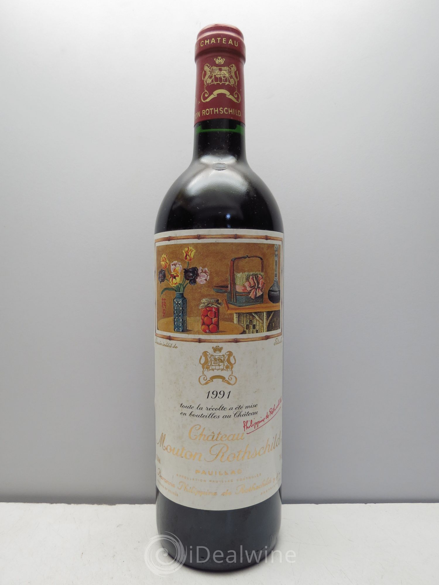 Château Mouton Rothschild 1er Grand Cru Classé 1991 - Lot de 1 bouteille - 0