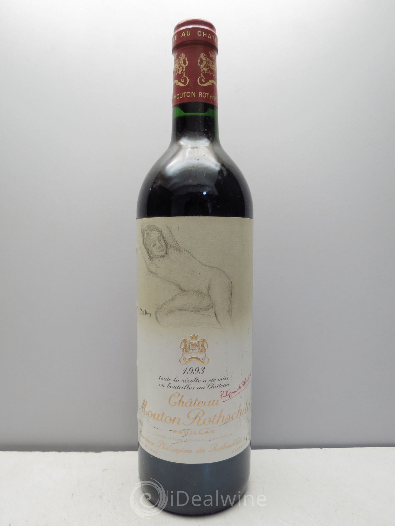 Château Mouton Rothschild 1er Grand Cru Classé 1993 - Lot de 1 bouteille - 0