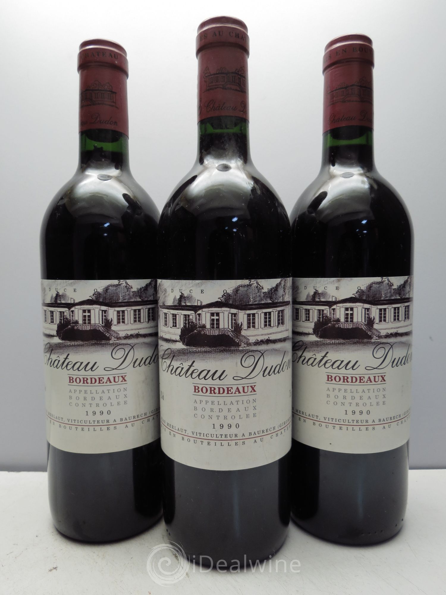 Bordeaux Château Dudon (sans prix de réserve / no reserve) 1990 - Posten von 3 Flaschen - 0