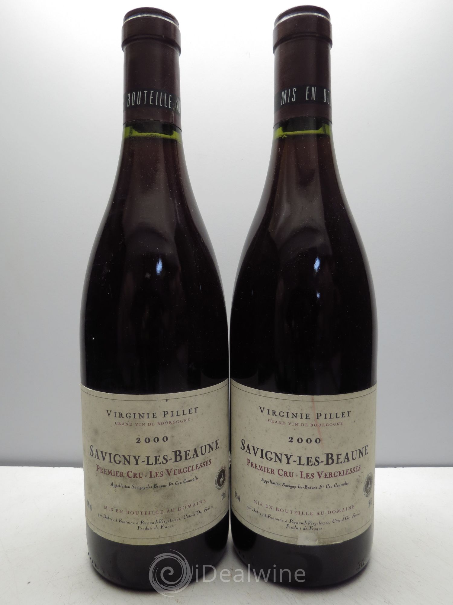 Savigny-lès-Beaune les Vergelesses V.Pillet 2000 - Posten von 2 Flaschen - 0