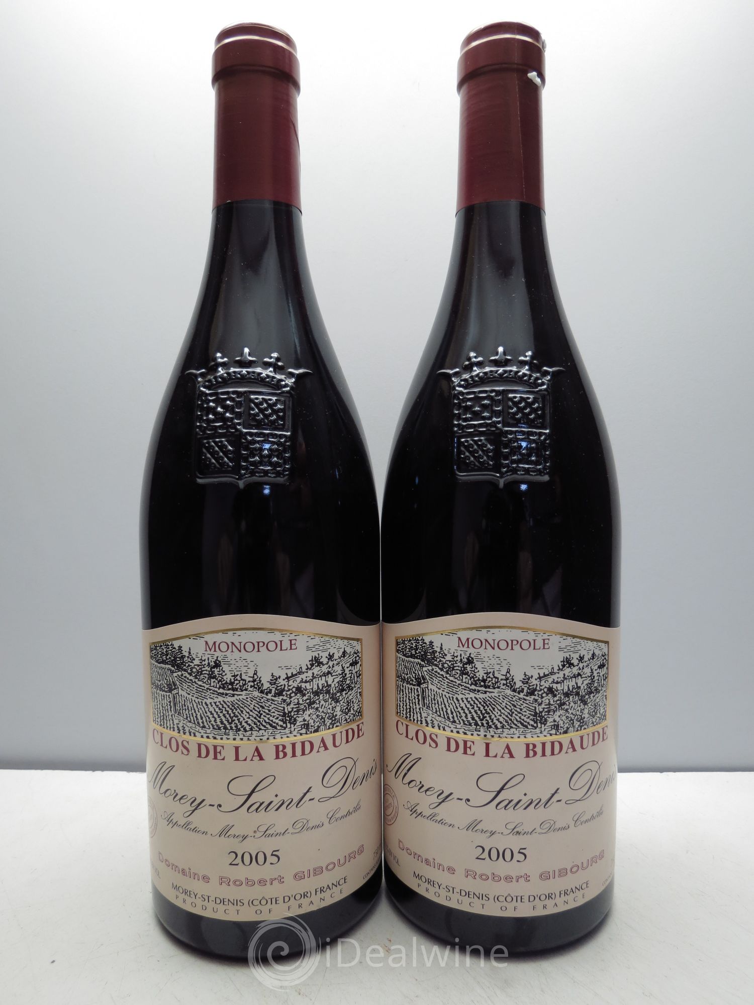 Morey-Saint-Denis Clos de la Bidaude Domaine R.Gibourg 2005 - Posten von 2 Flaschen - 0
