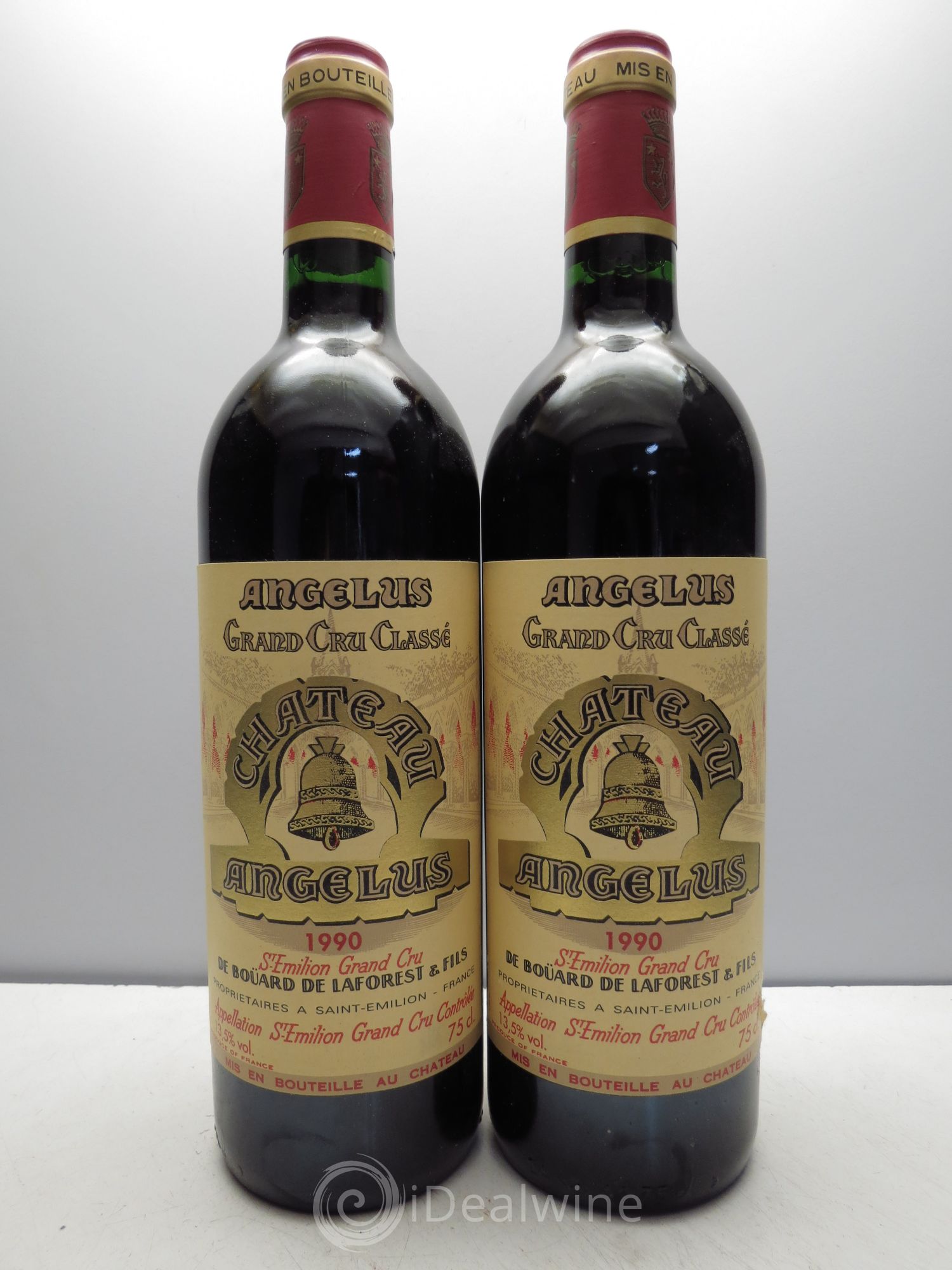 Château Angélus 1er Grand Cru Classé A 1990 - Lot de 2 bouteilles - 0