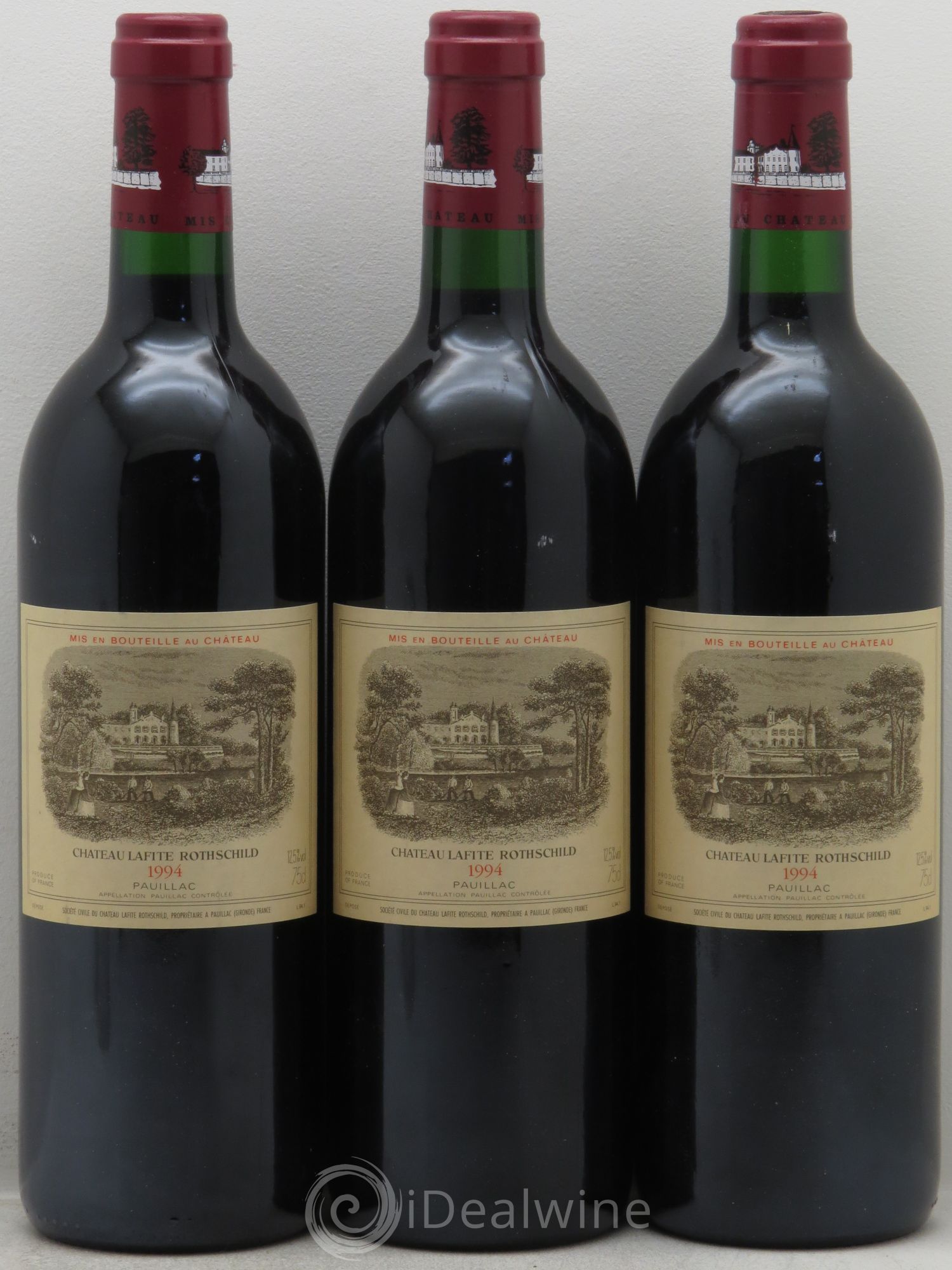Château Lafite Rothschild 1er Grand Cru Classé 1994 - Lot de 3 bouteilles - 0